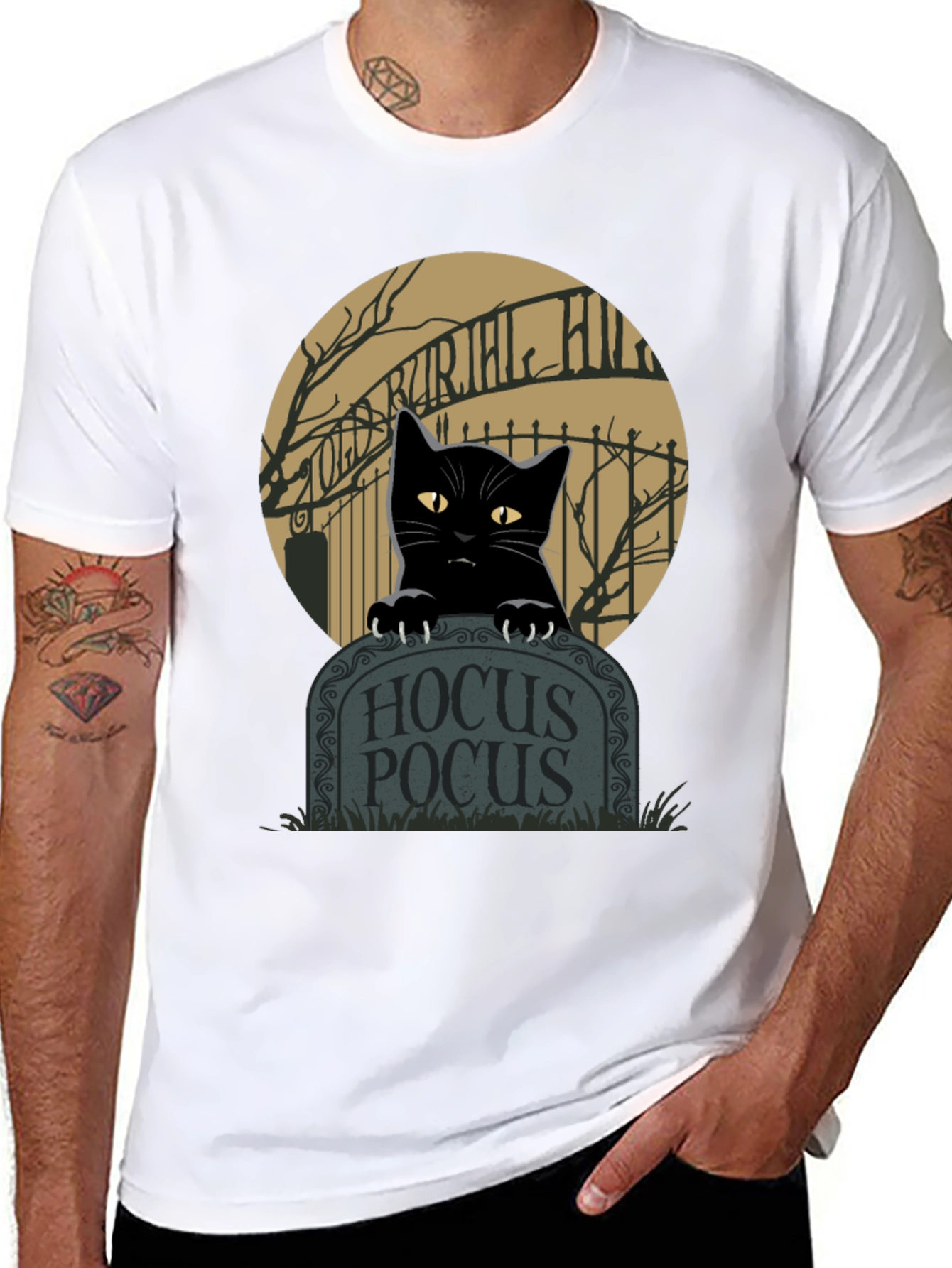 Hocus Pocus Cat T-Shirt - Halloween Apparel