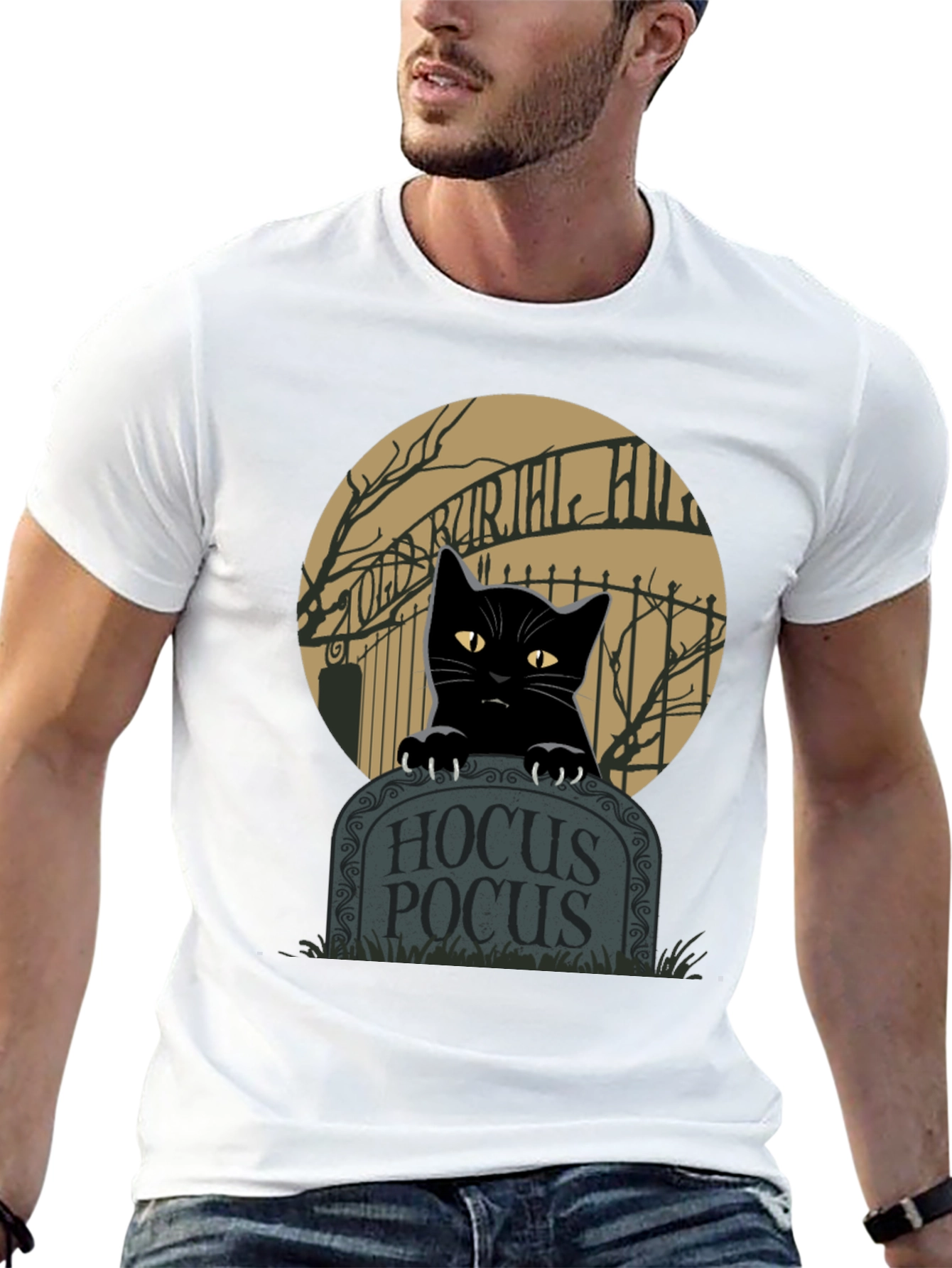 Hocus Pocus Cat T-Shirt - Halloween Apparel
