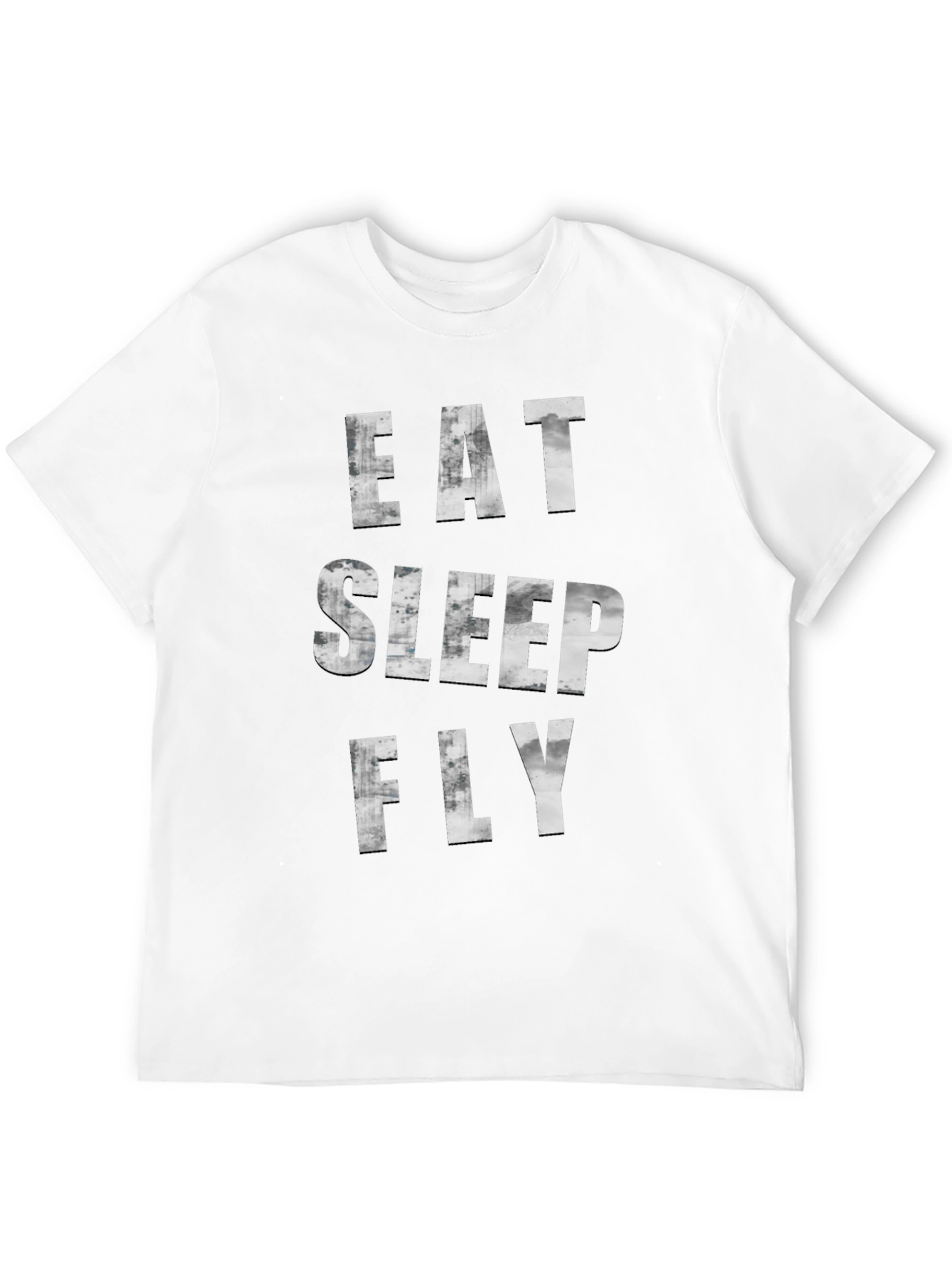 Eat Sleep Fly Graphic Tee - Black Casual T-Shirt