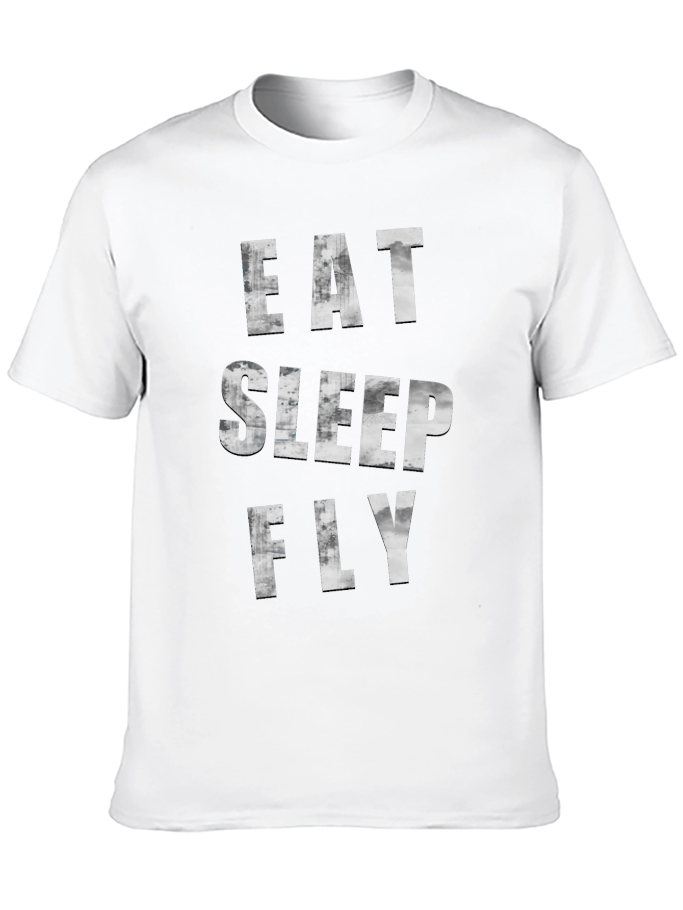Eat Sleep Fly Graphic Tee - Black Casual T-Shirt