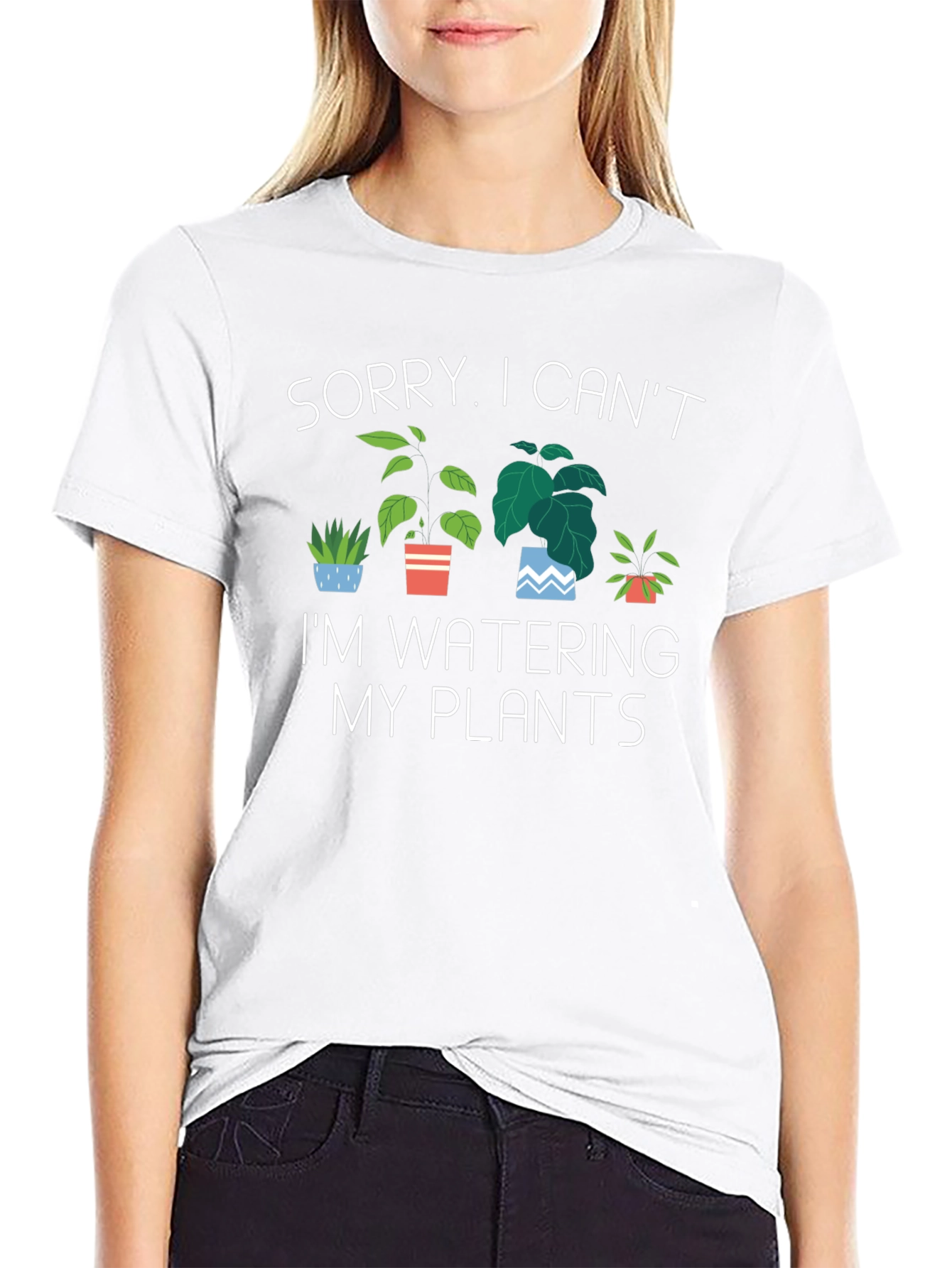 Sorry I Cant Im Watering My Plants T-Shirt