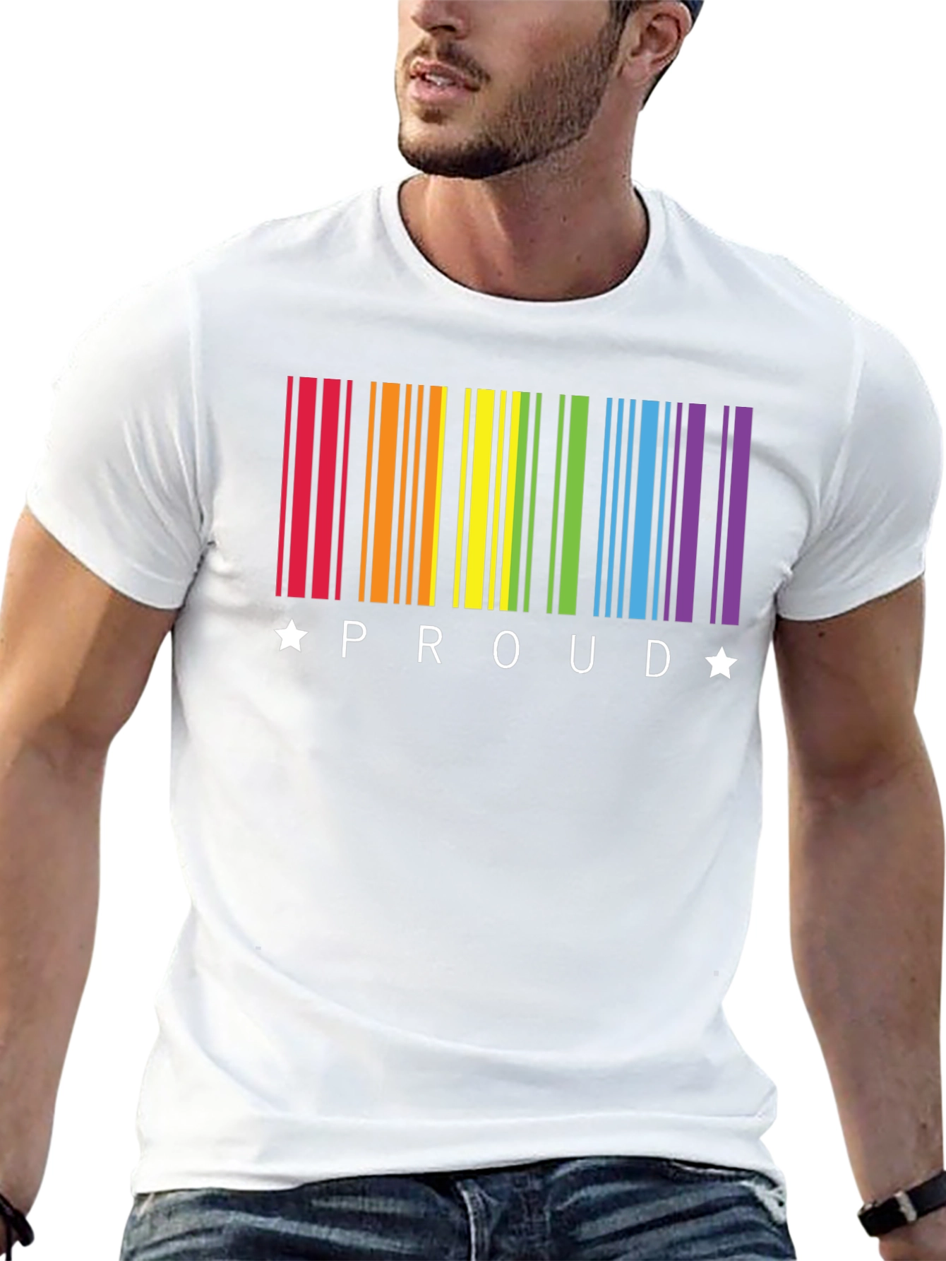 Pride Rainbow Barcode T-Shirt