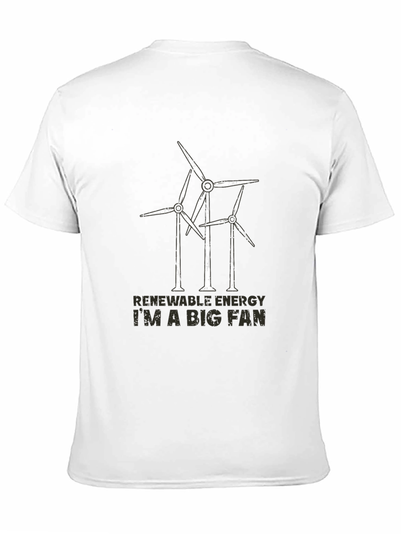 Renewable Energy Fan T-Shirt - Wind Turbine Design