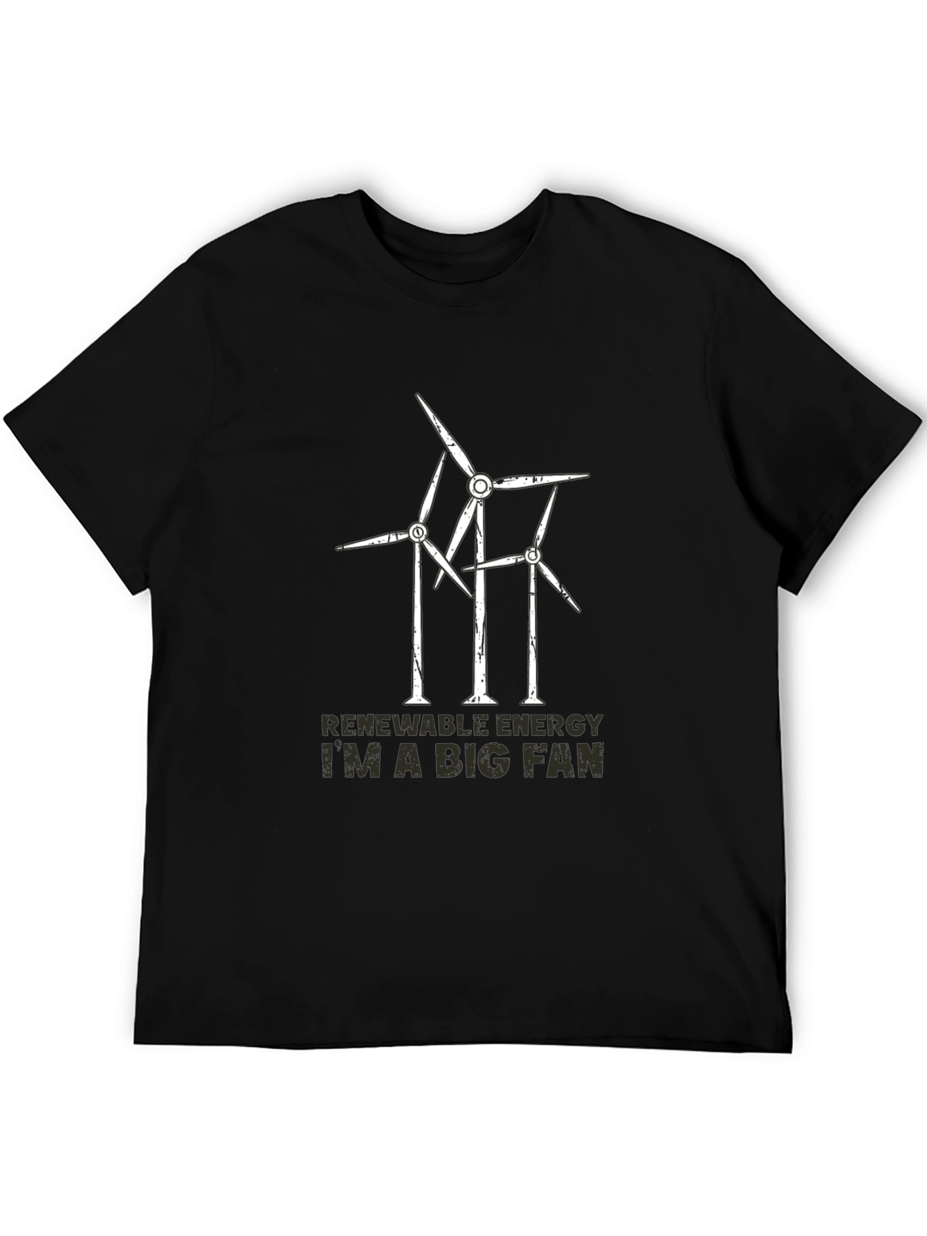 Renewable Energy Fan T-Shirt - Wind Turbine Design
