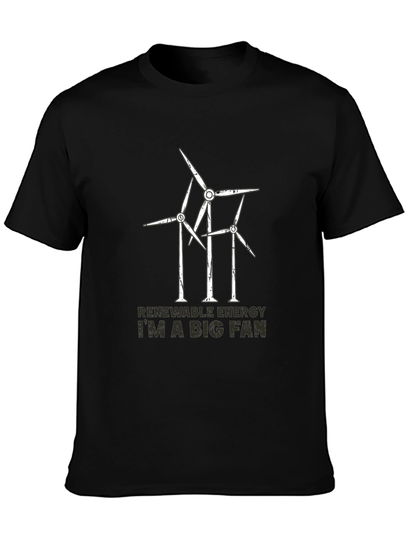 Renewable Energy Fan T-Shirt - Wind Turbine Design