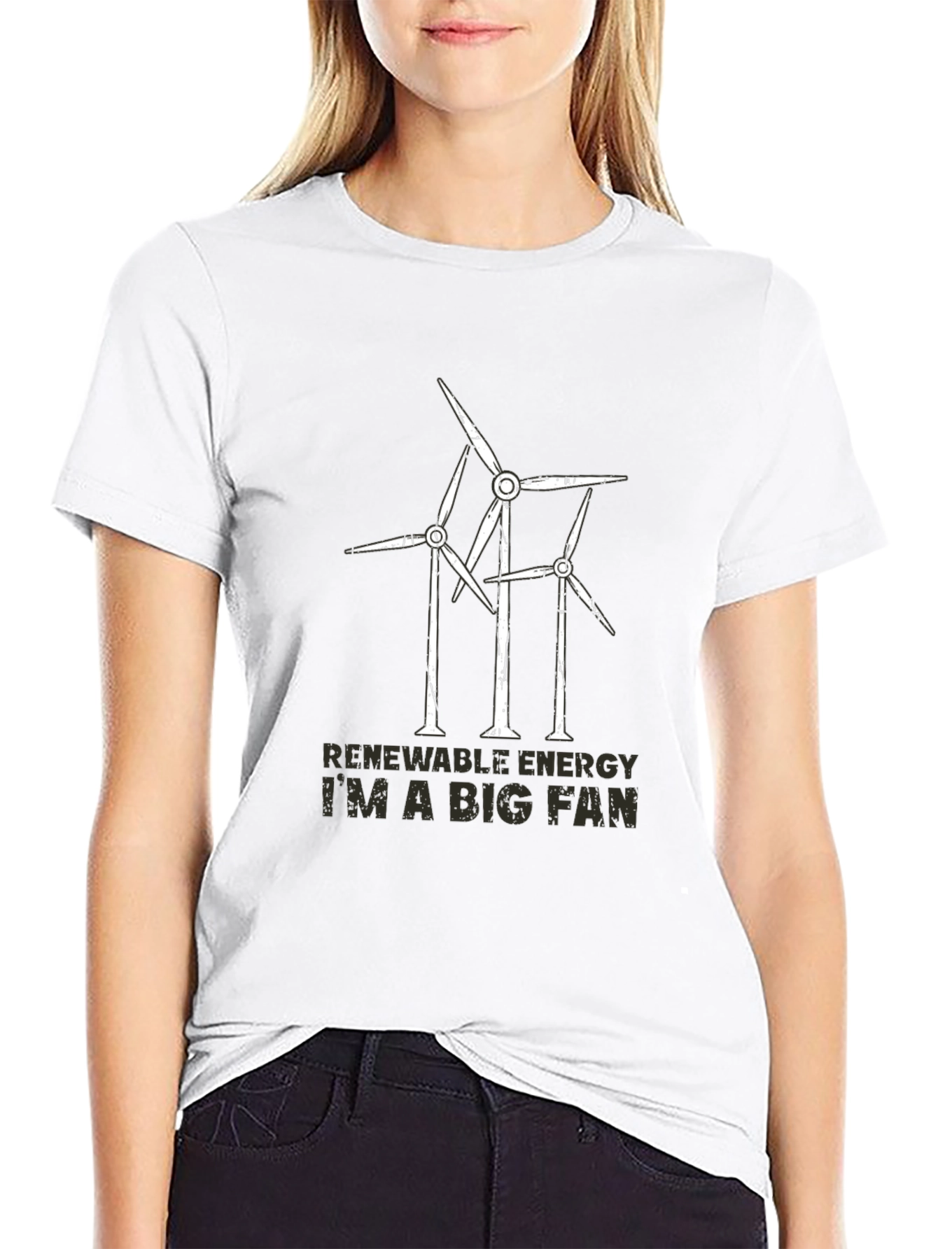 Renewable Energy Fan T-Shirt - Wind Turbine Design