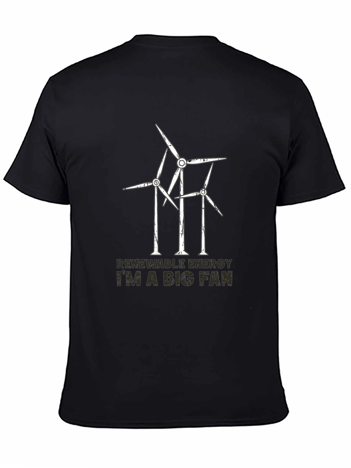 Renewable Energy Fan T-Shirt - Wind Turbine Design