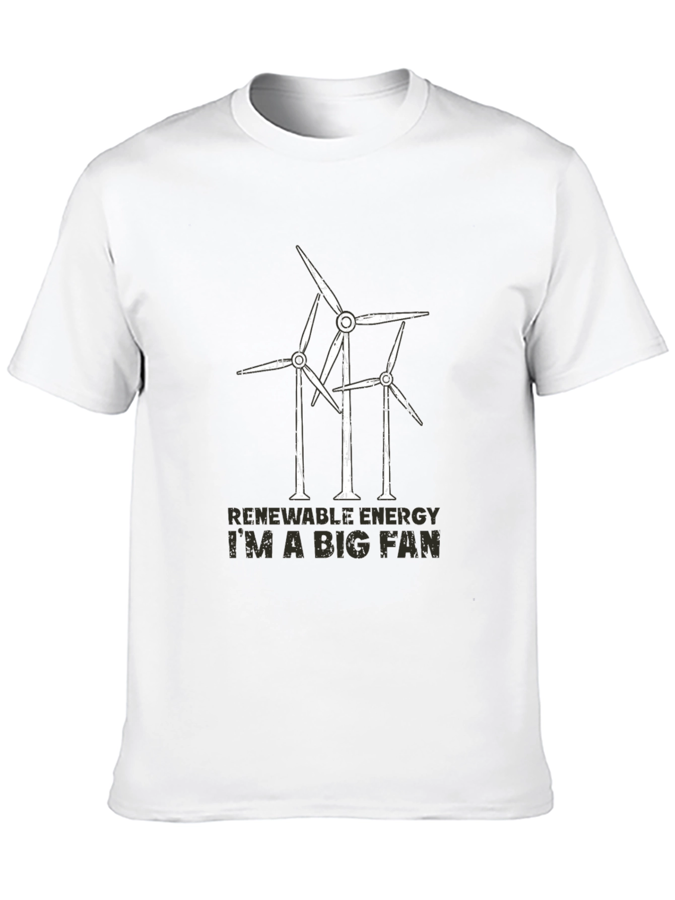 Renewable Energy Fan T-Shirt - Wind Turbine Design