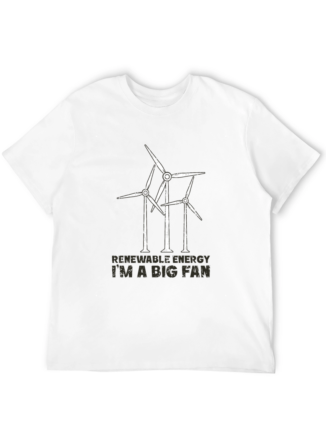 Renewable Energy Fan T-Shirt - Wind Turbine Design