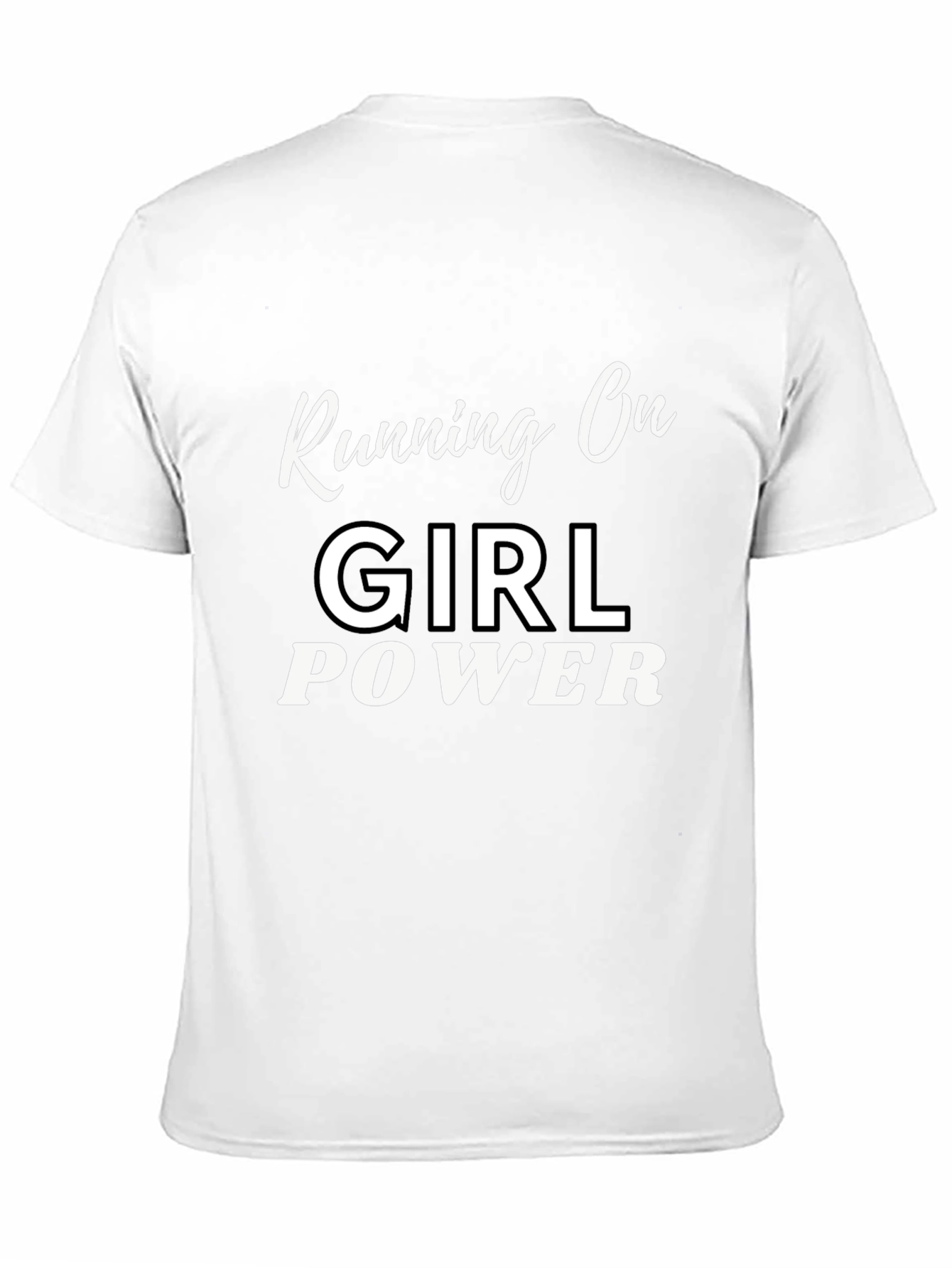 Girl Power Graphic Tee - Black Cotton T-Shirt