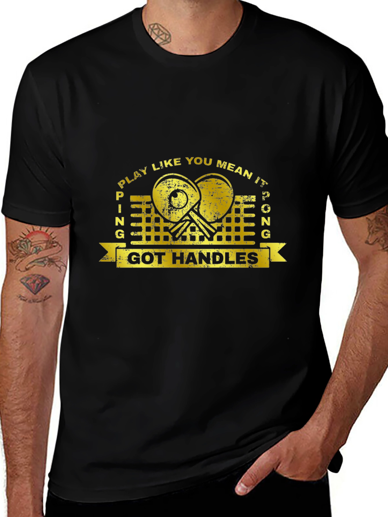 Play Ping Pong T-Shirt - Got Handles Graphic Tee