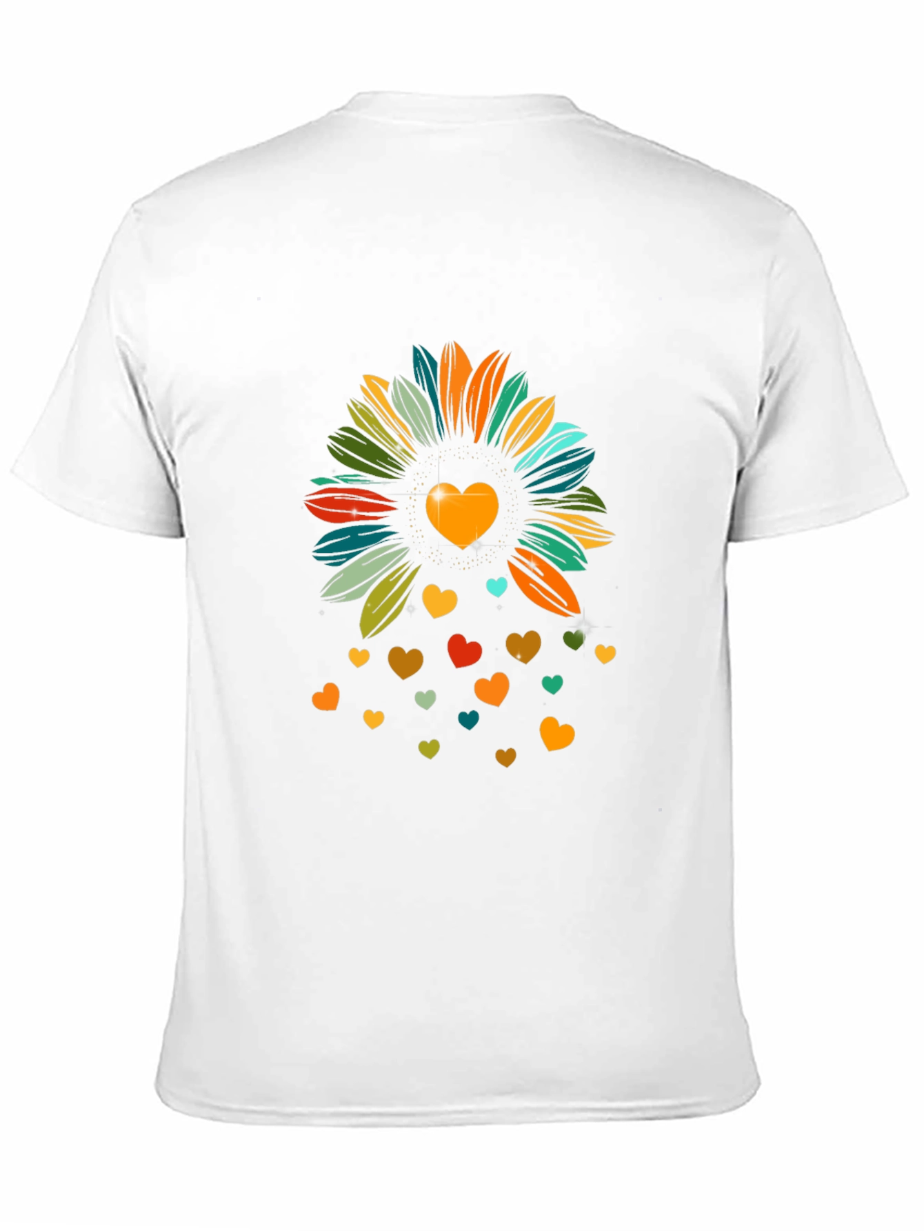 Heart Sunflower Graphic Tee