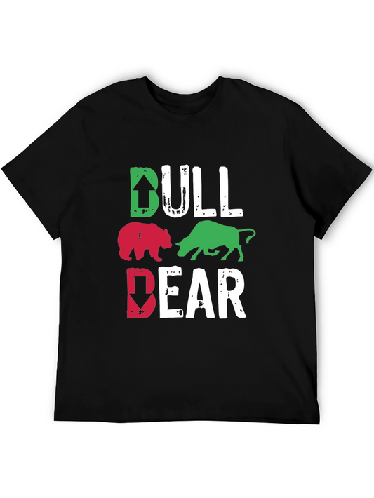 Bull and Bear Market Graphic T-Shirt
