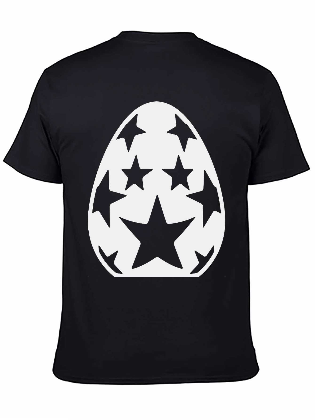 Star Egg Graphic T-Shirt - Black