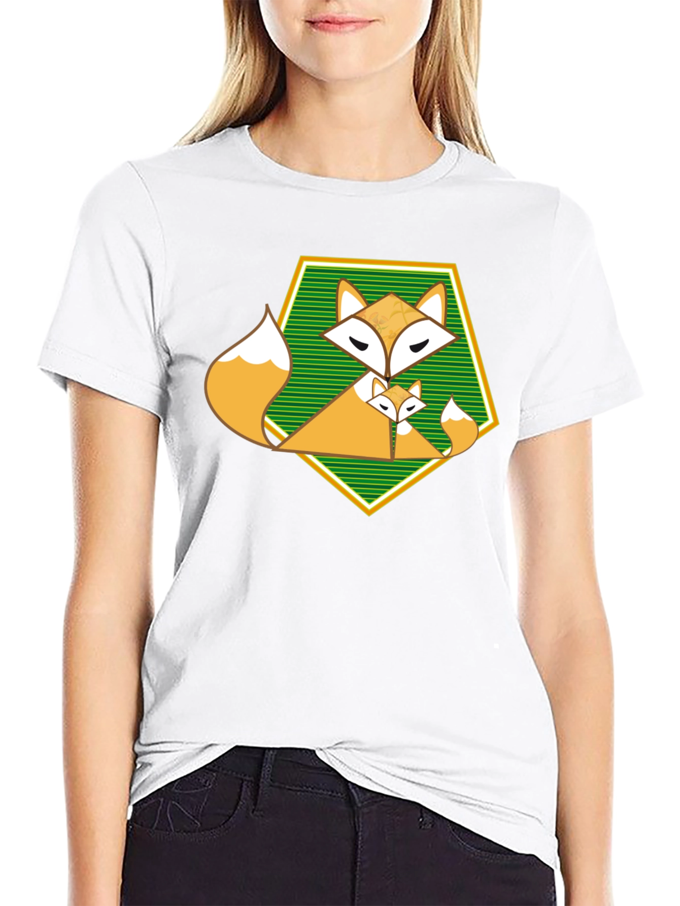 Fox Family Graphic T-Shirt - Unique Design