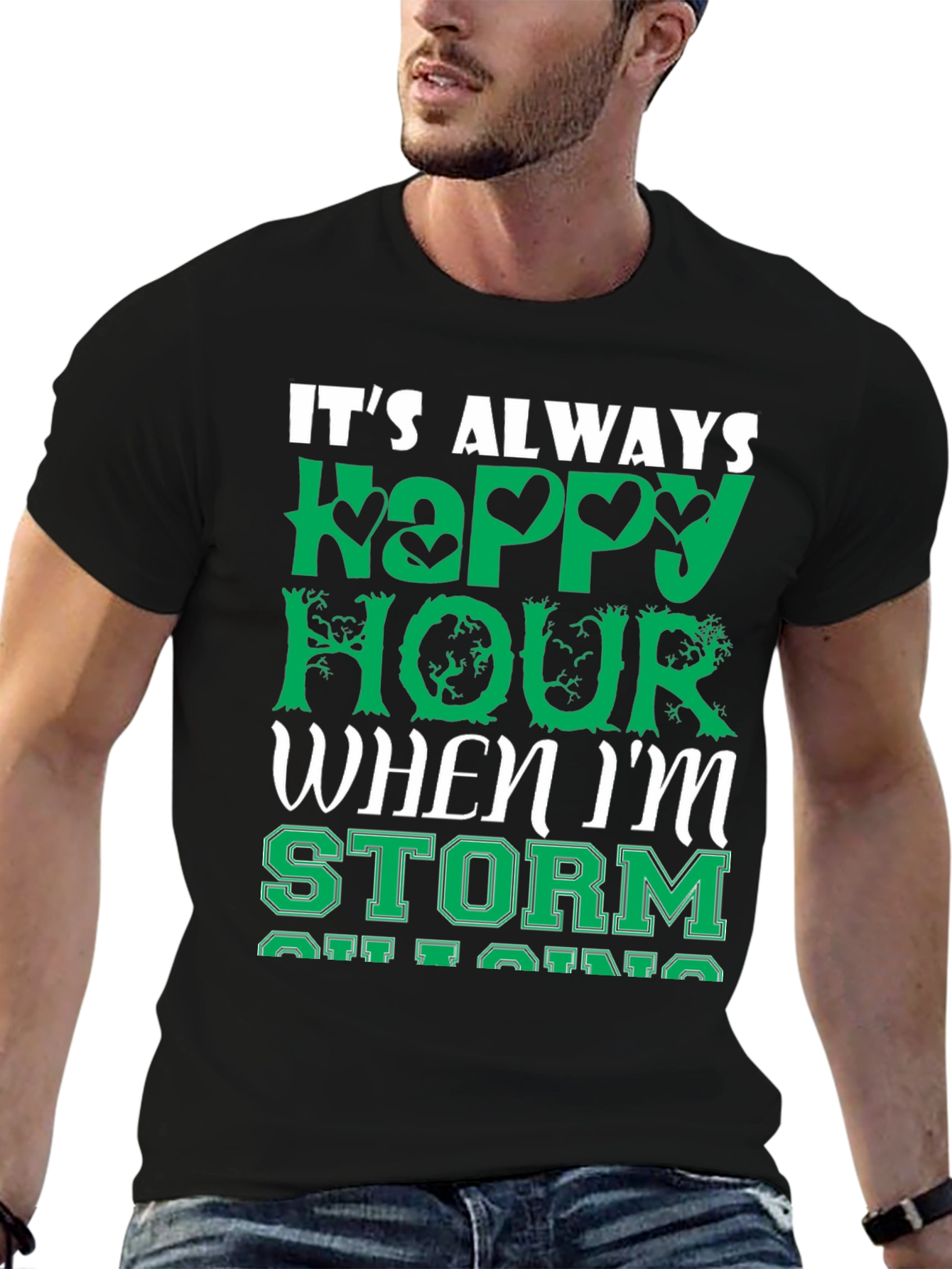 Its Always Happy Hour Funny Graphic Tee