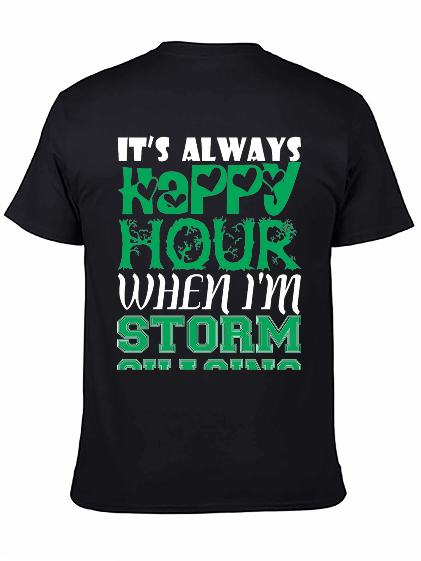 Its Always Happy Hour Funny Graphic Tee