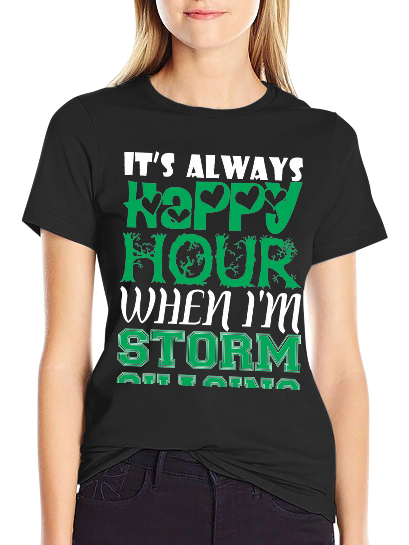 Its Always Happy Hour Funny Graphic Tee