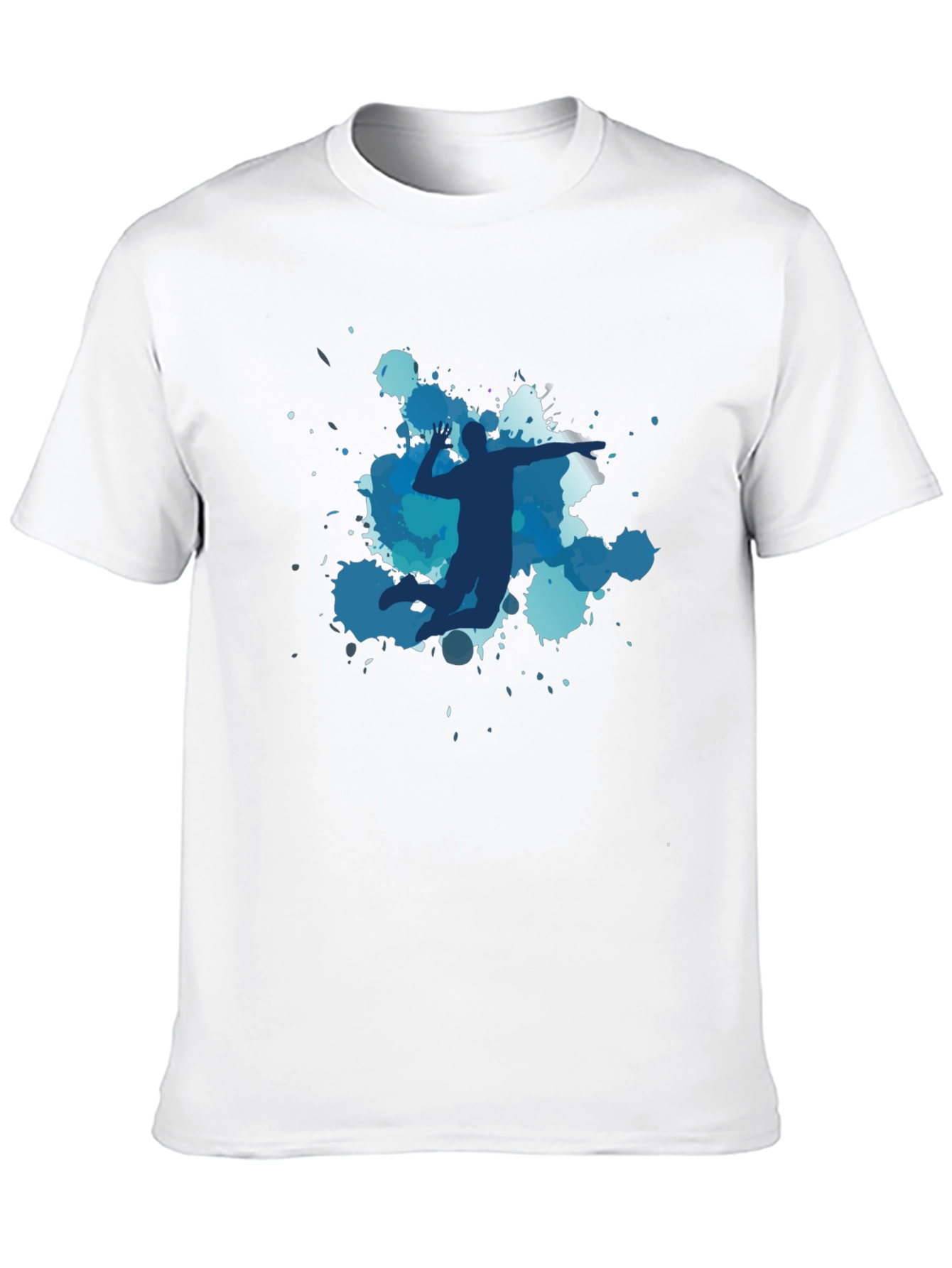 Volleyball Player Graphic Black Tee
