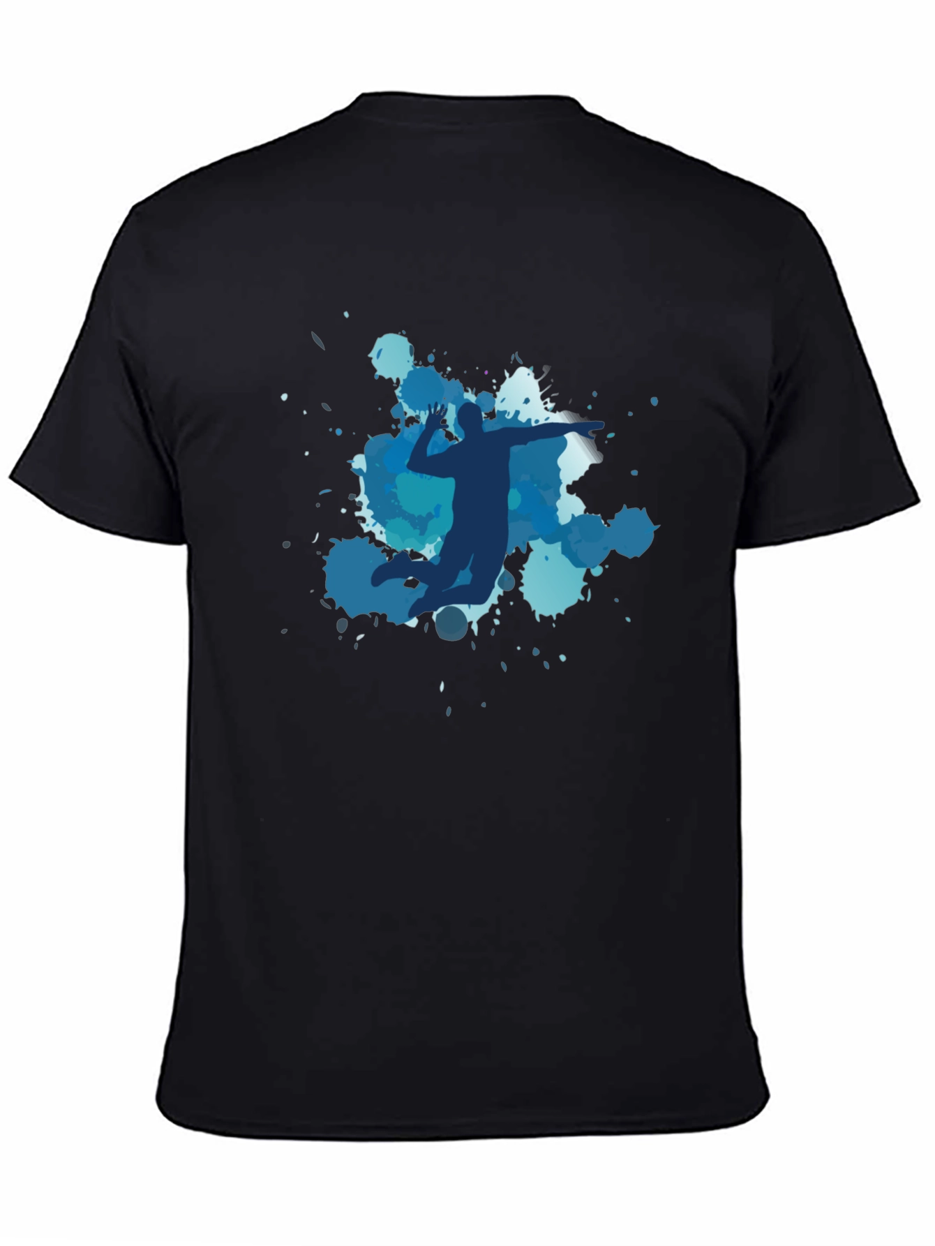 Volleyball Player Graphic Black Tee