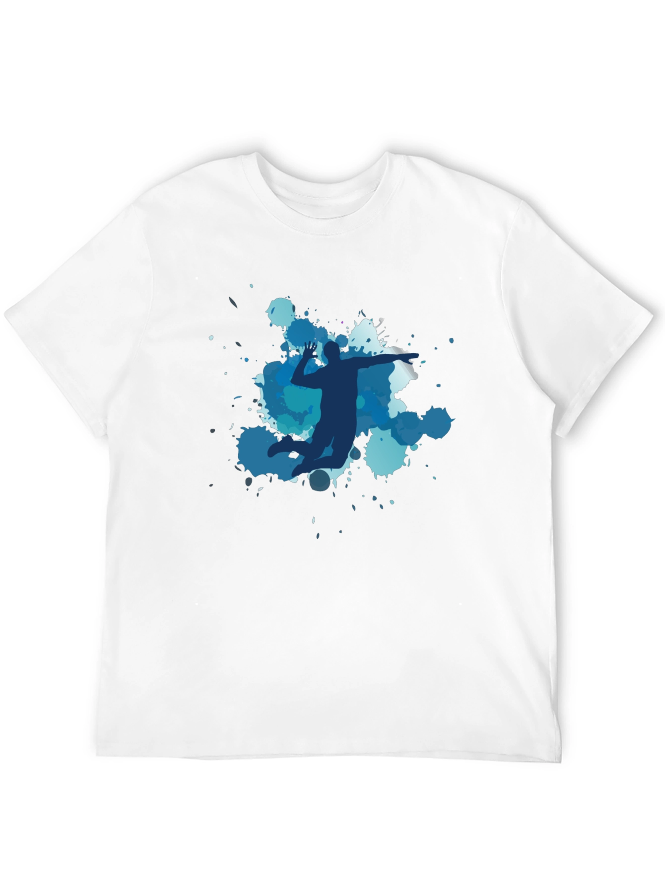 Volleyball Player Graphic Black Tee