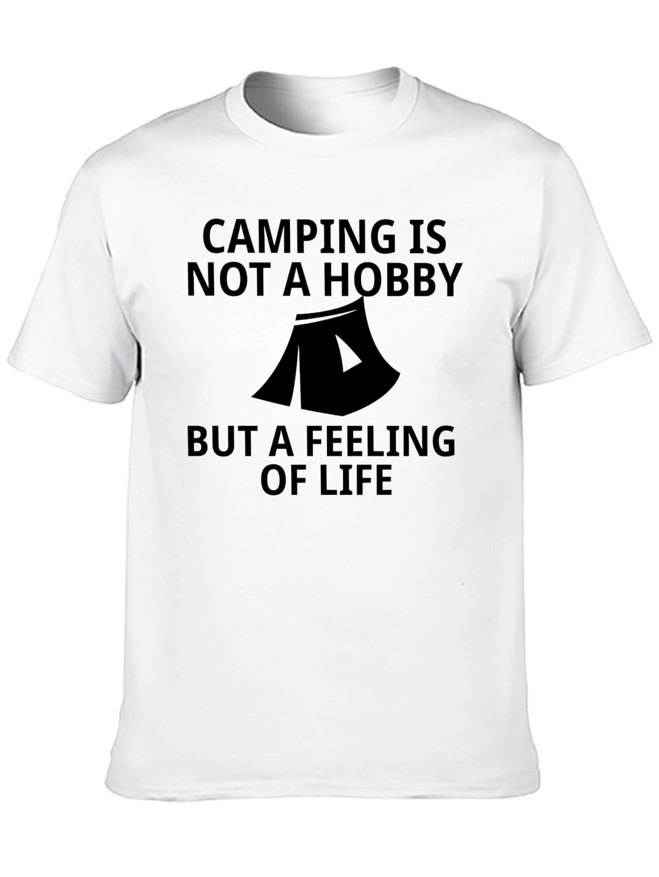 Camping is Not A Hobby Black T-Shirt