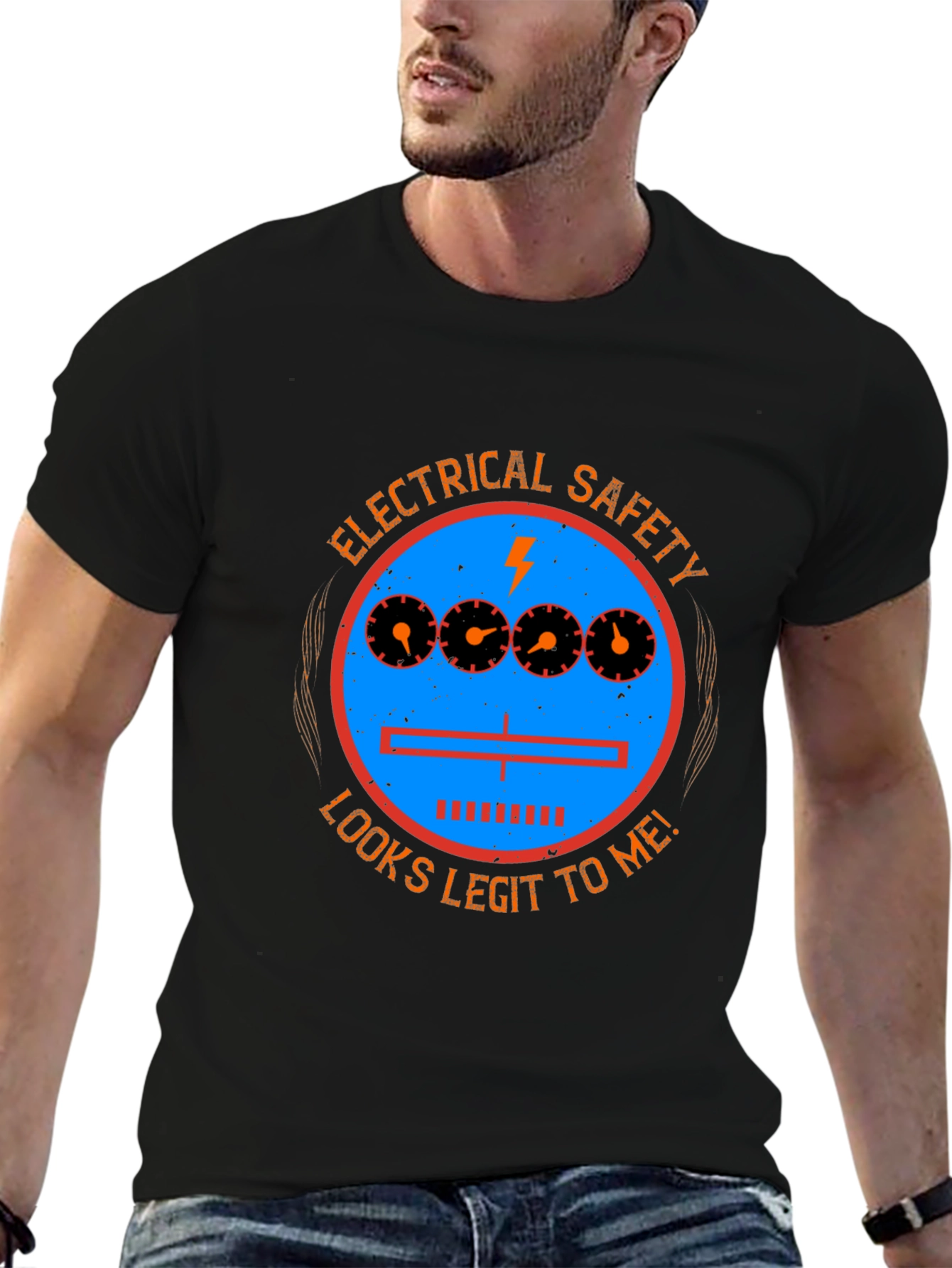 Electrical Safety Looks Legit Graphic Tee