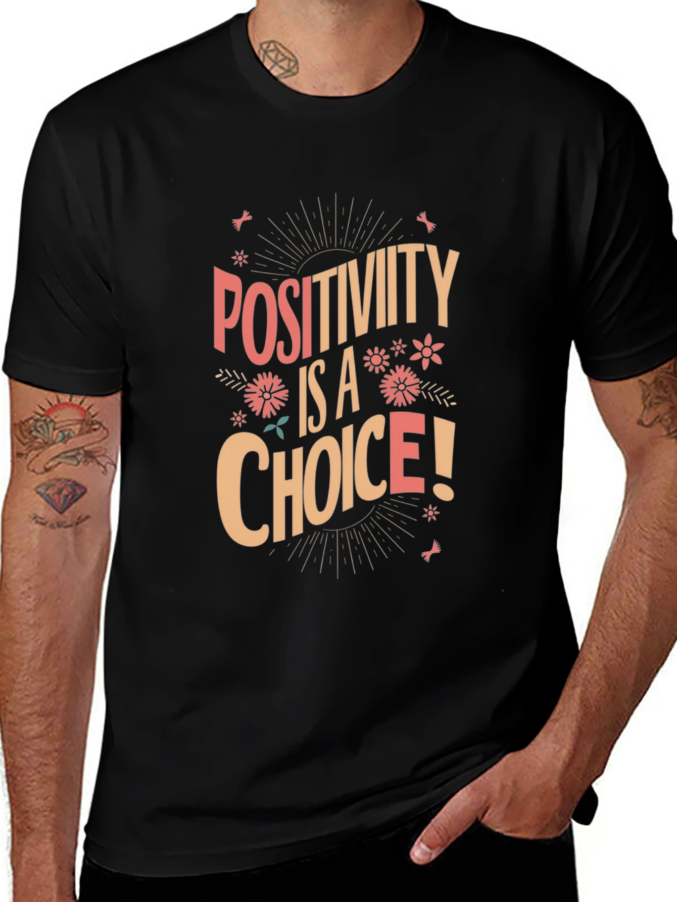 Positivity Is A Choice Graphic T-Shirt