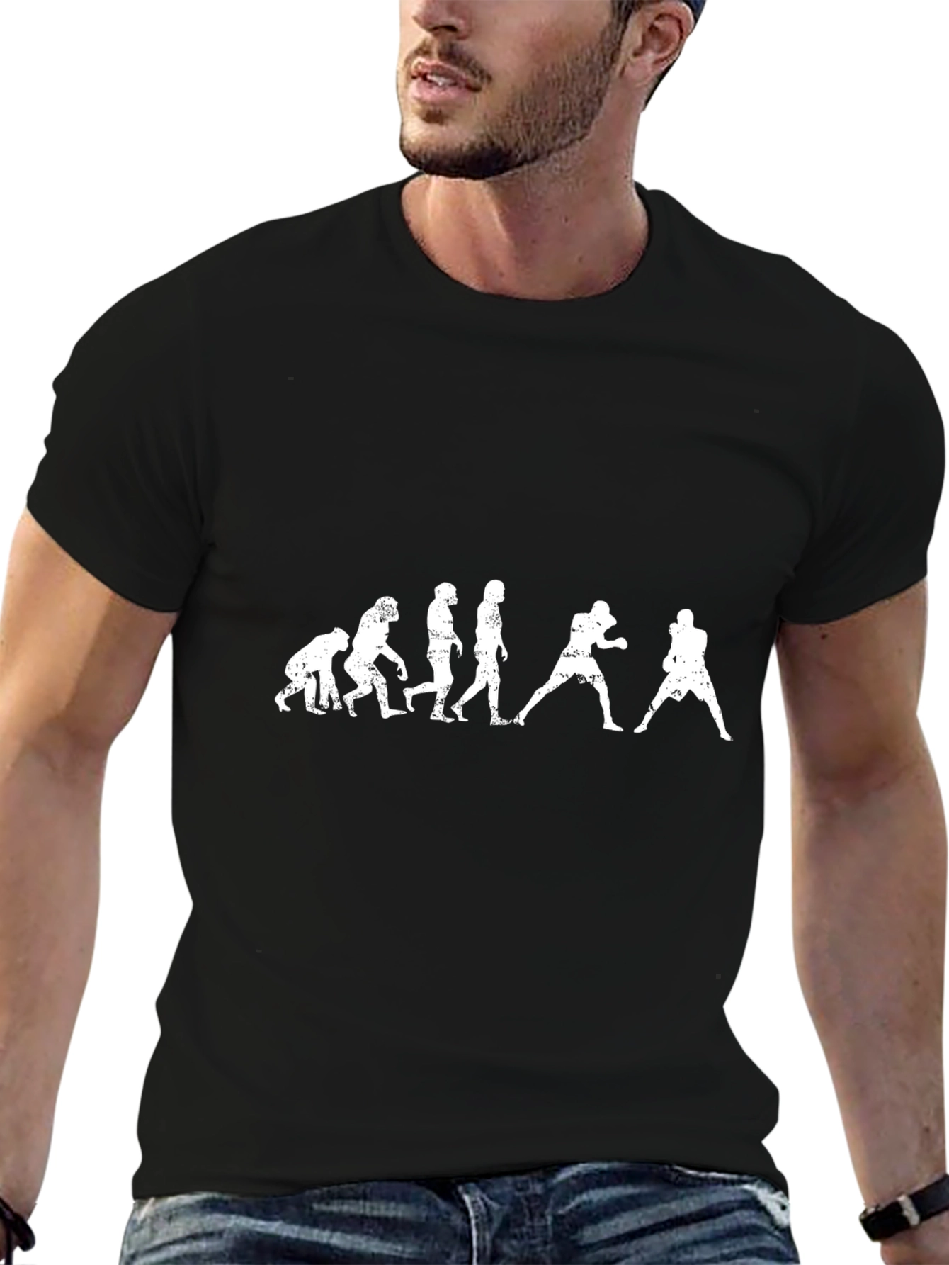 Evolution of Football Black T-Shirt