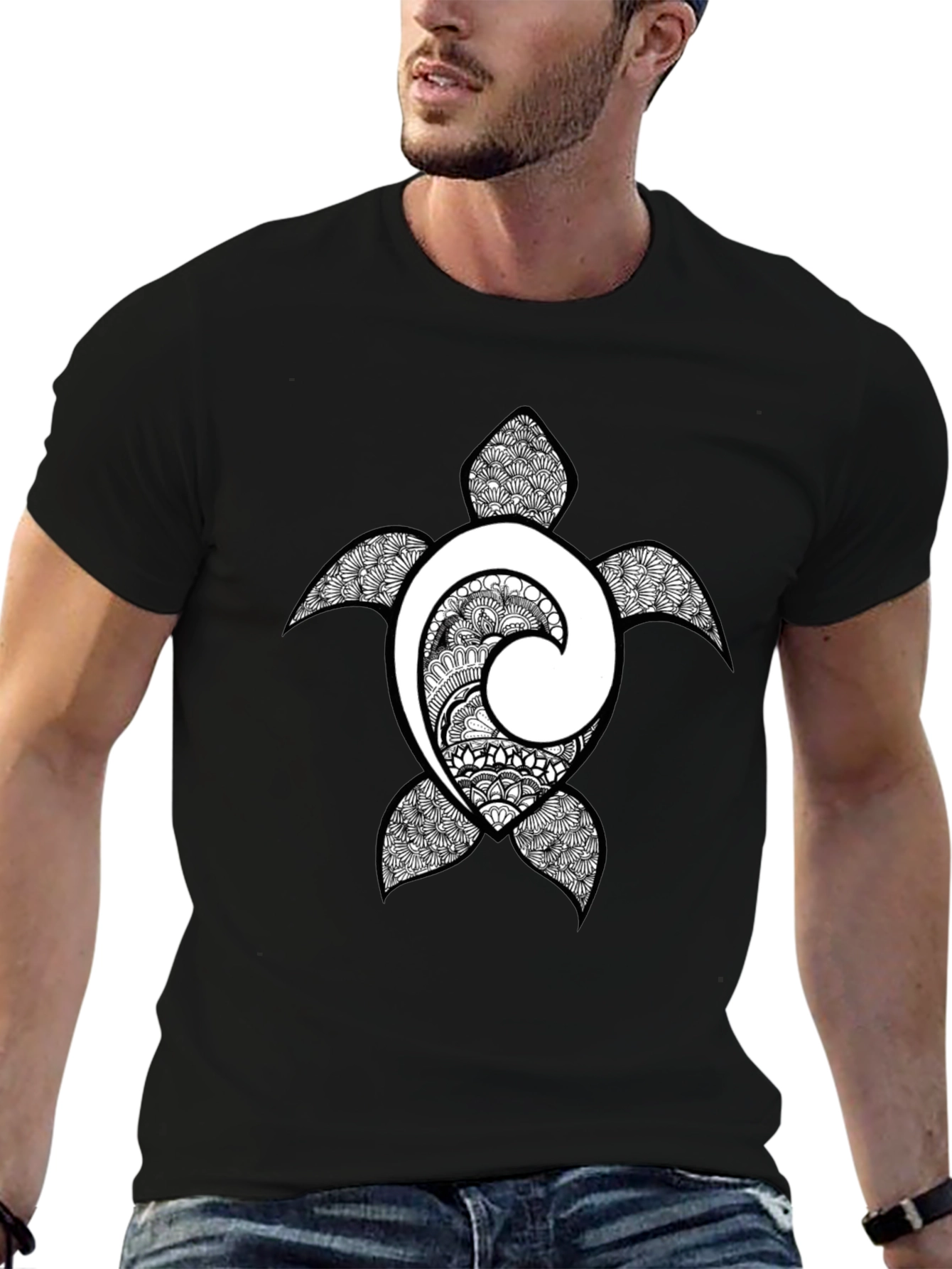 Turtle Graphic Print T-Shirt