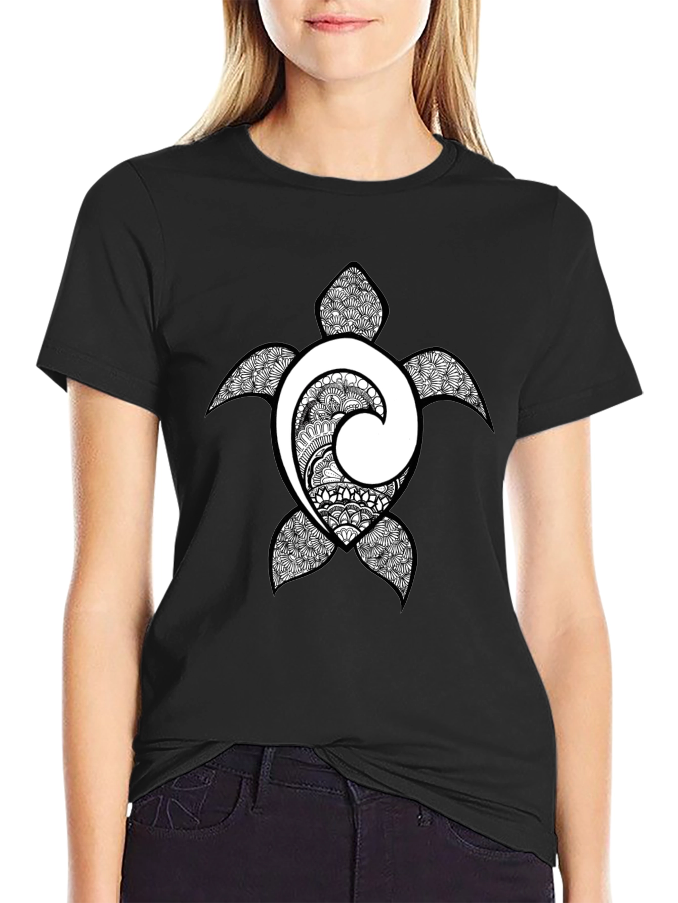 Turtle Graphic Print T-Shirt