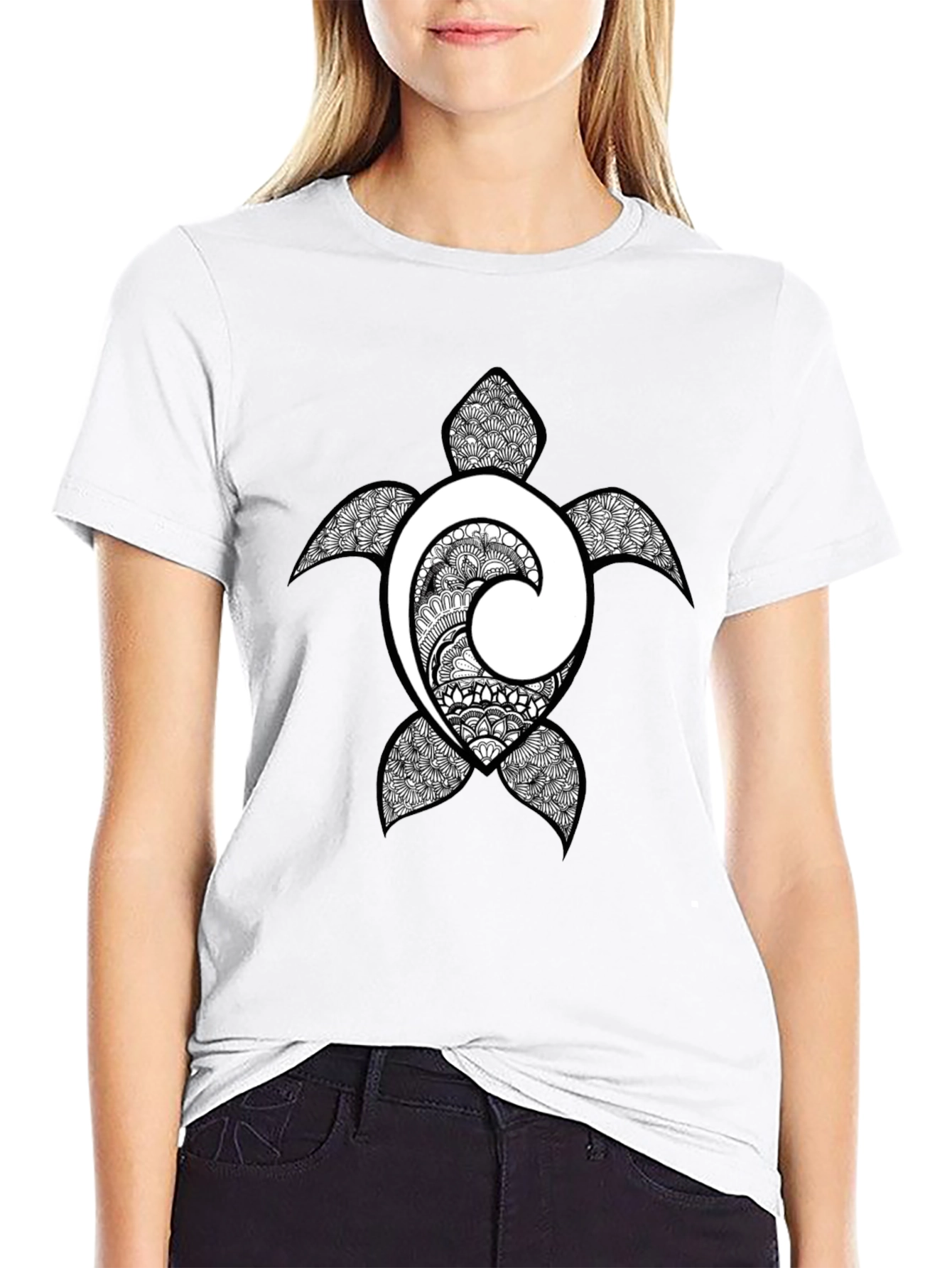Turtle Graphic Print T-Shirt