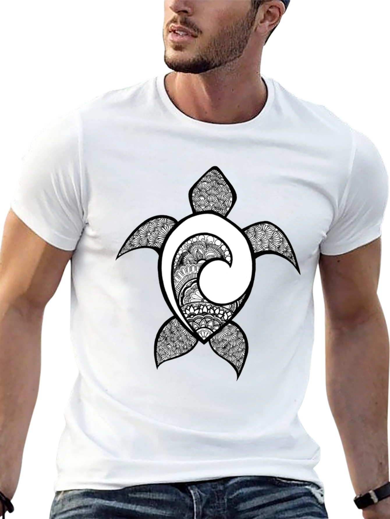 Turtle Graphic Print T-Shirt