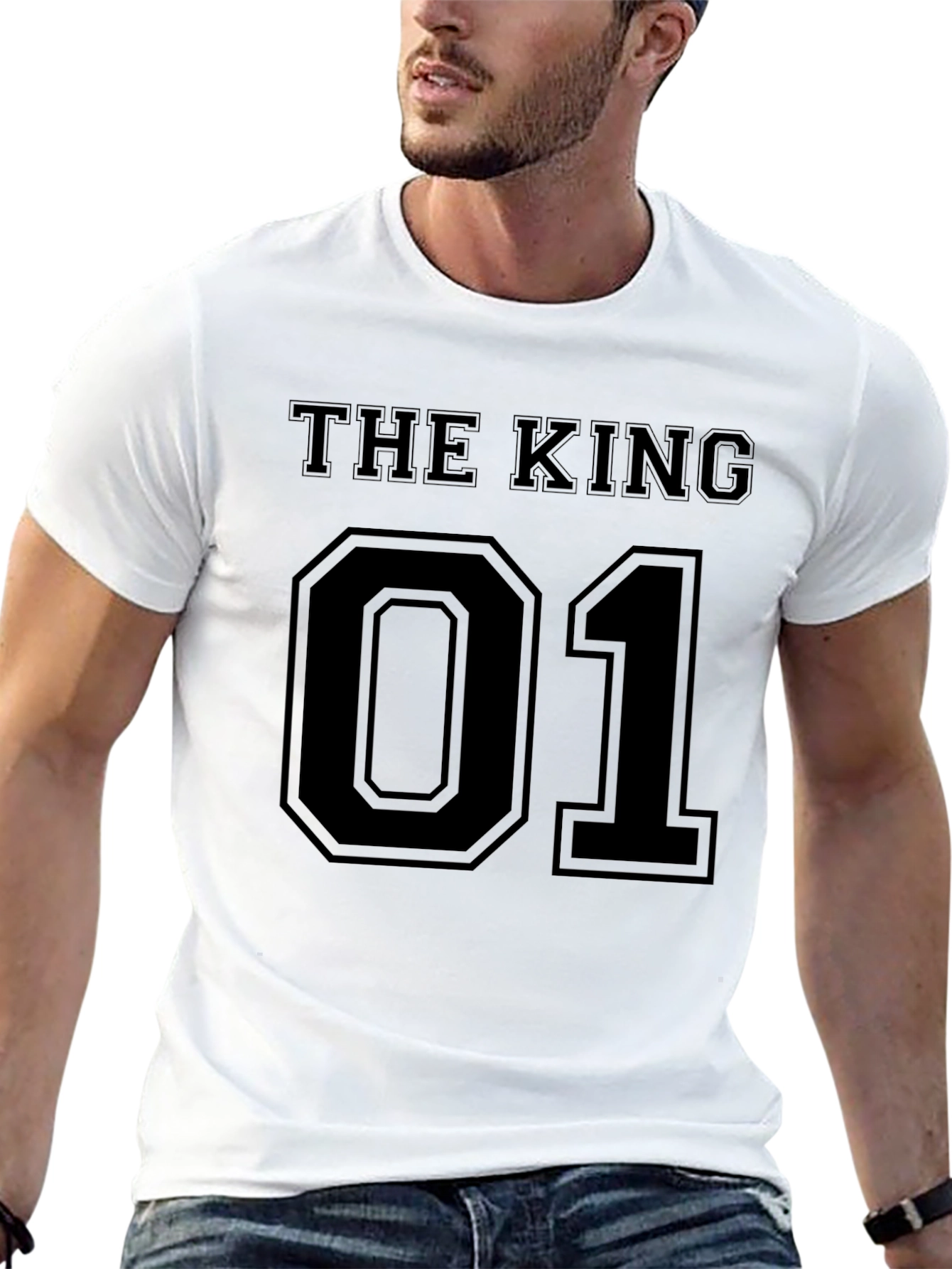 The King 01 Mens Graphic Tee - Black