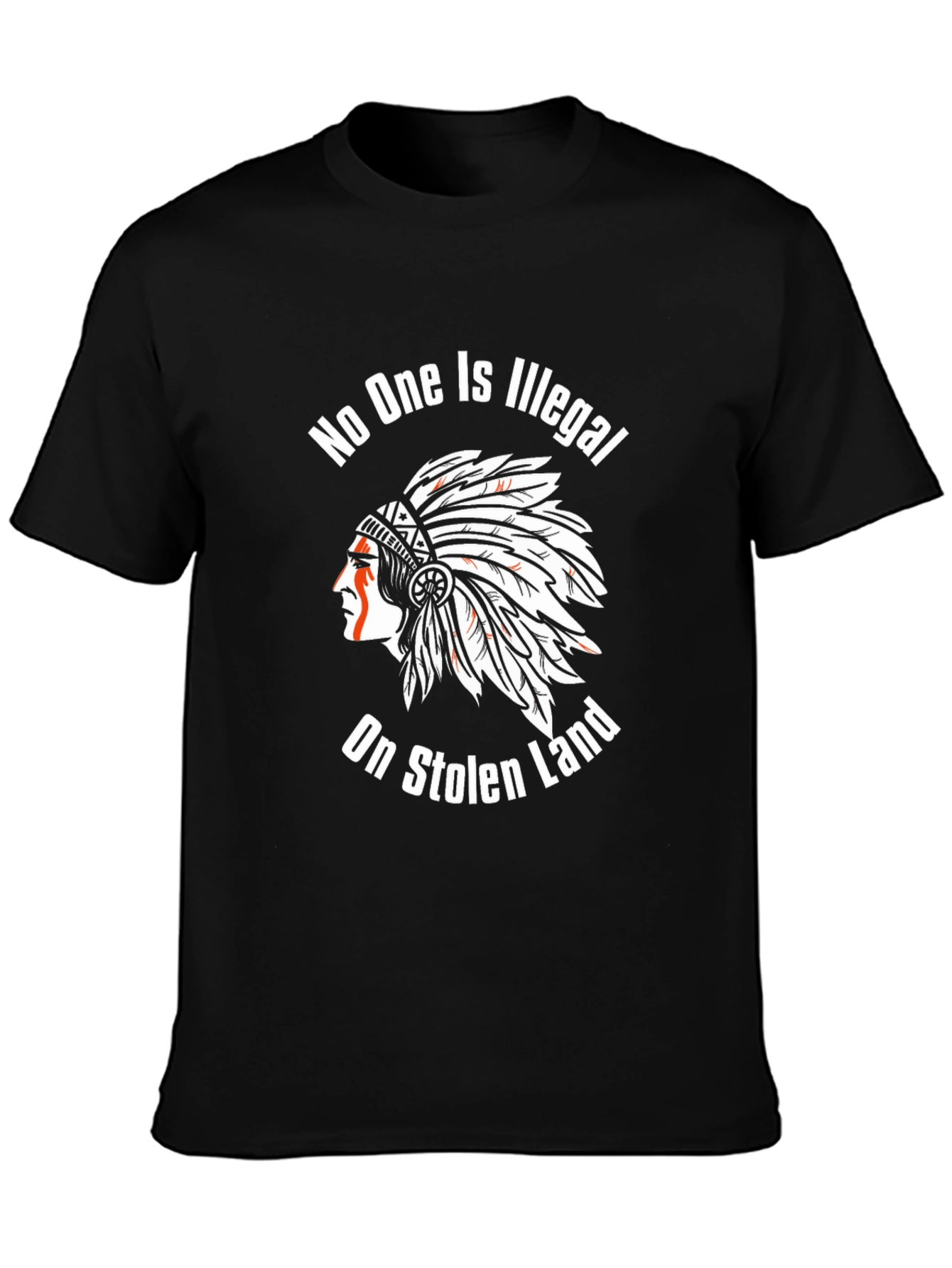 No One is Illegal on Stolen Land Graphic Tee