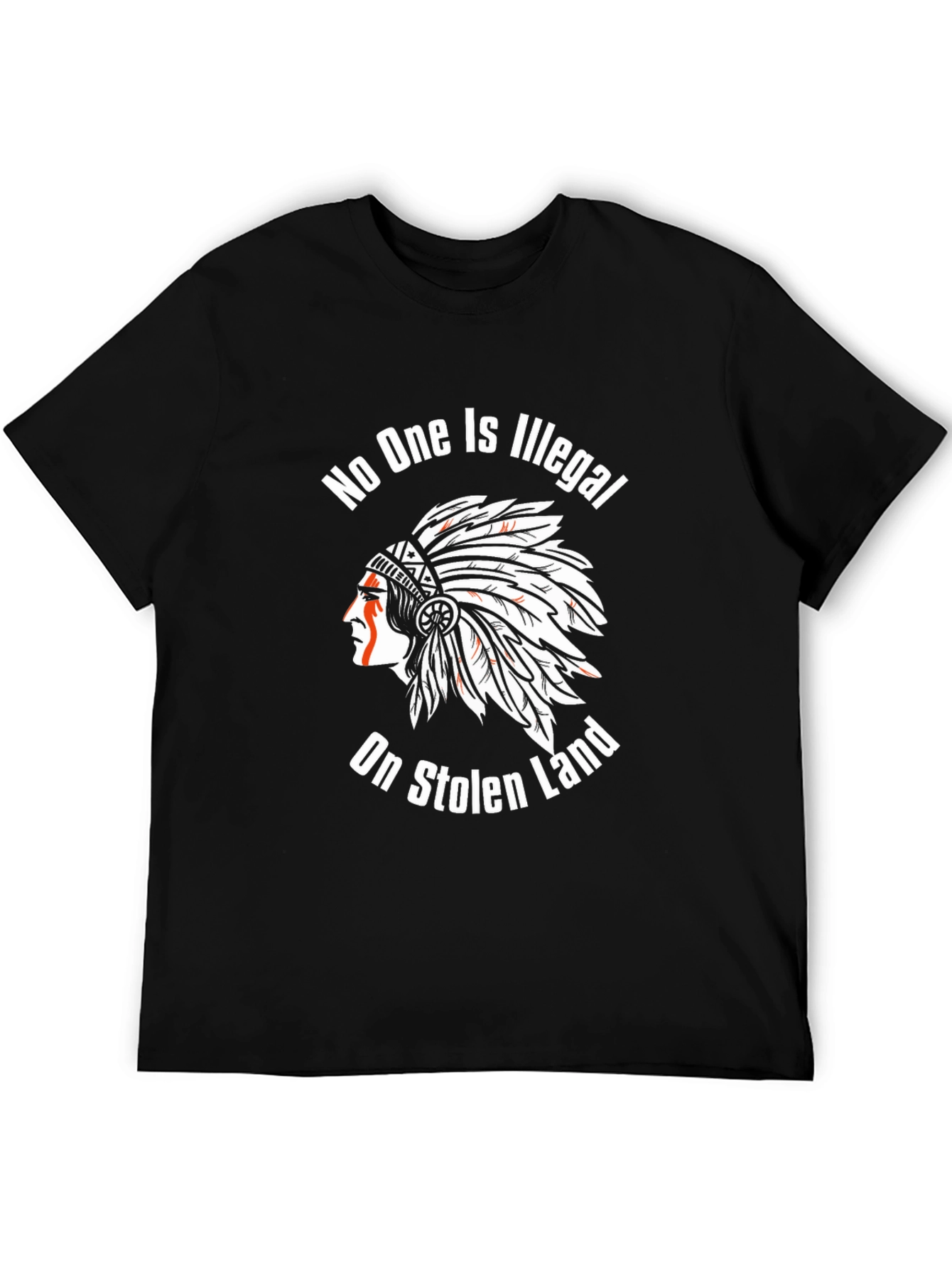 No One is Illegal on Stolen Land Graphic Tee
