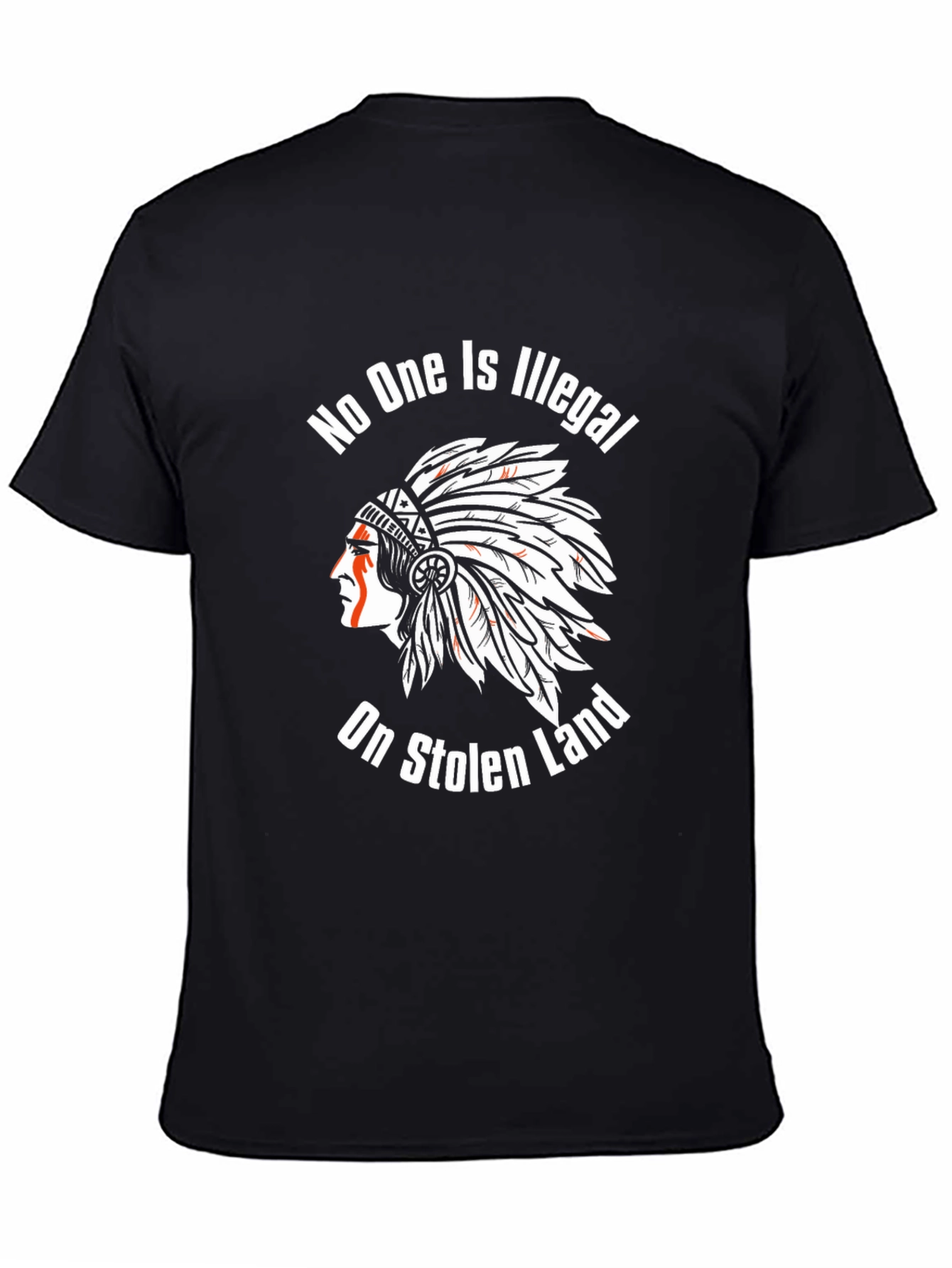 No One is Illegal on Stolen Land Graphic Tee
