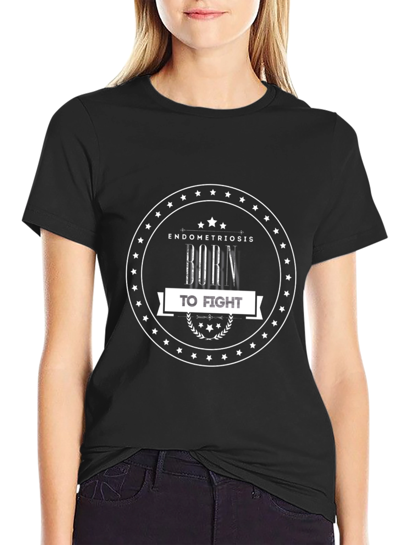 Endometriosis Awareness T-Shirt - Born to Fight