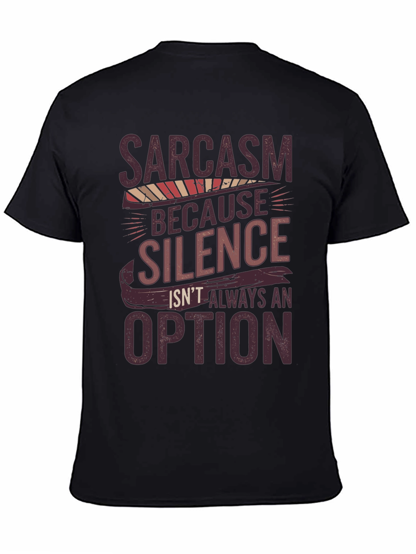 Sarcasm Humor Graphic Print Tee