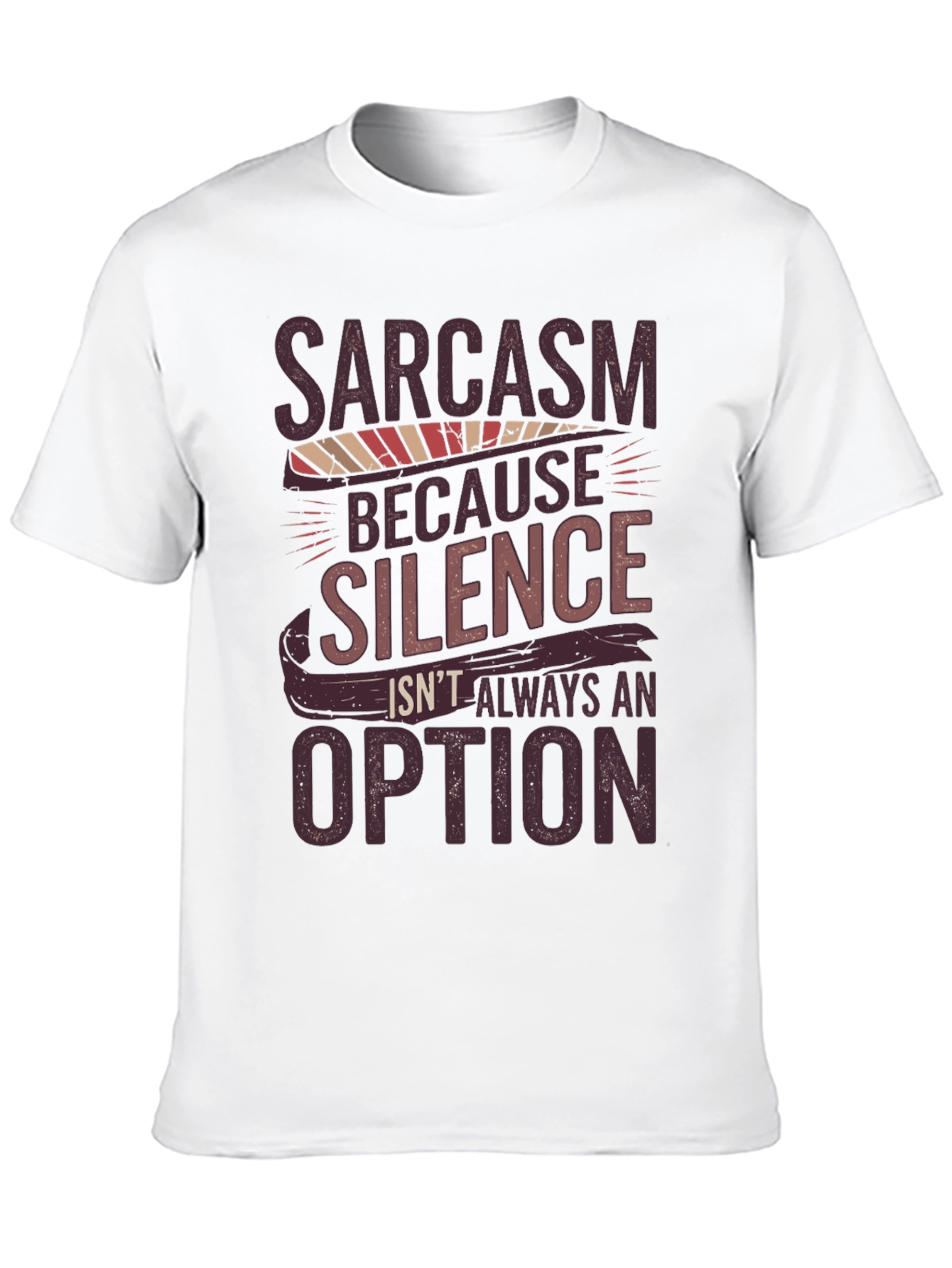 Sarcasm Humor Graphic Print Tee