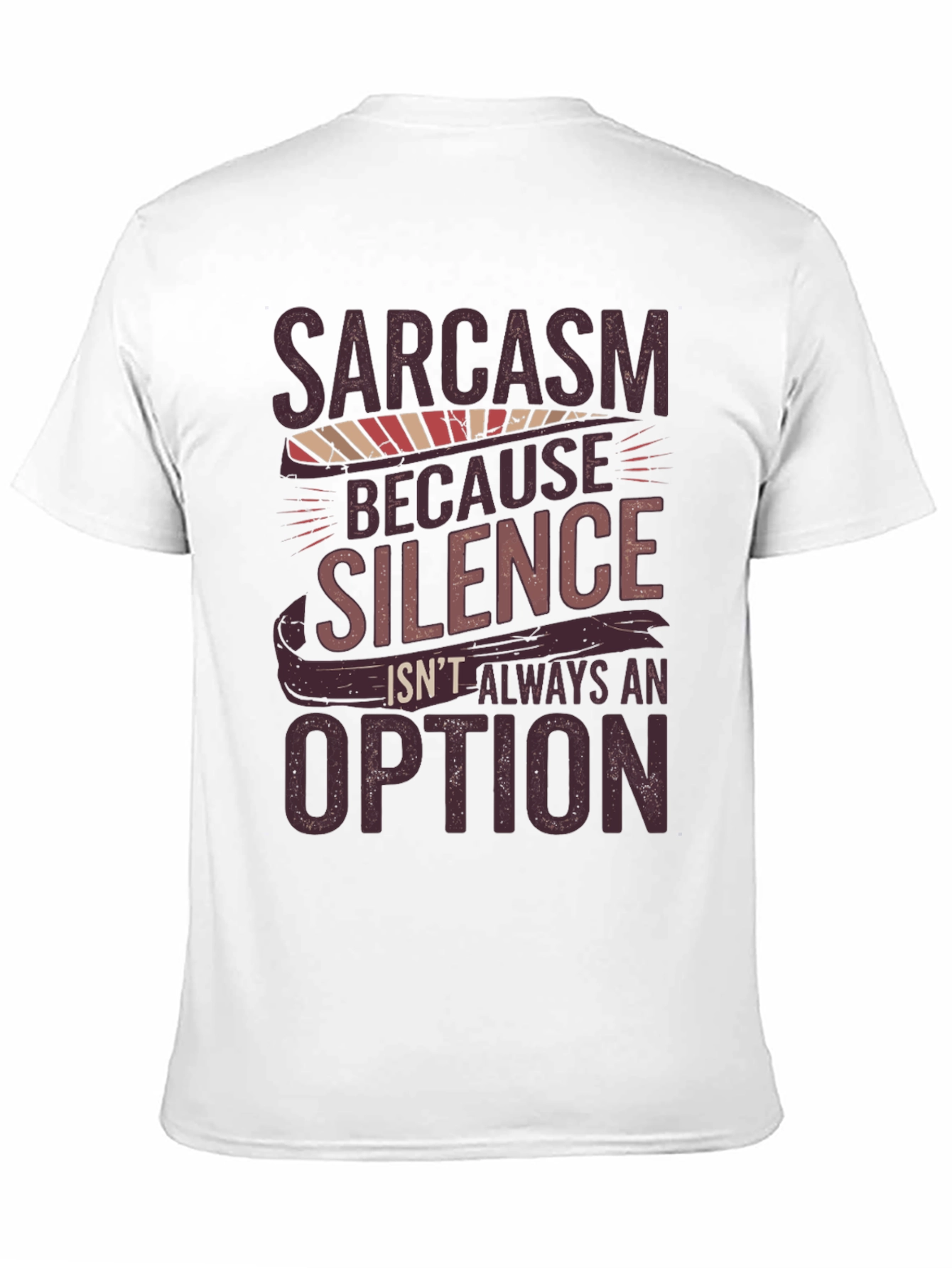 Sarcasm Humor Graphic Print Tee