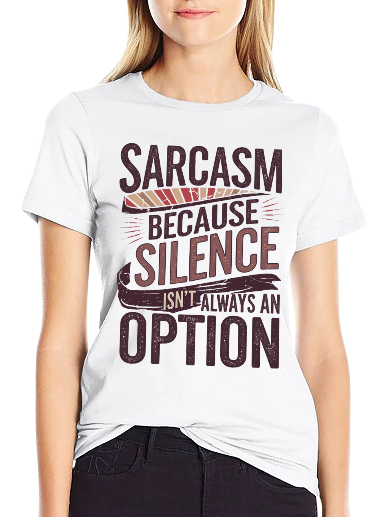 Sarcasm Humor Graphic Print Tee