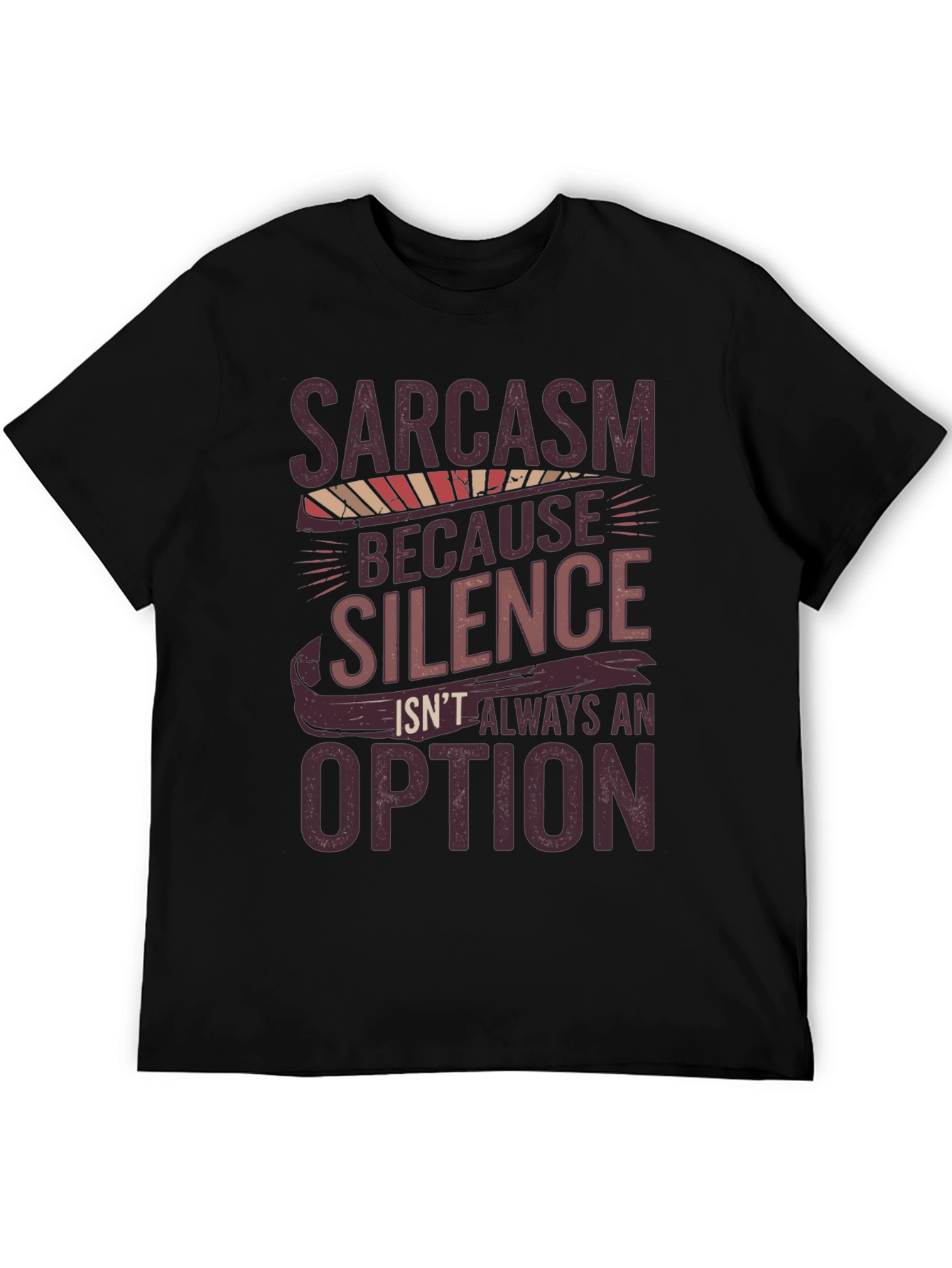 Sarcasm Humor Graphic Print Tee