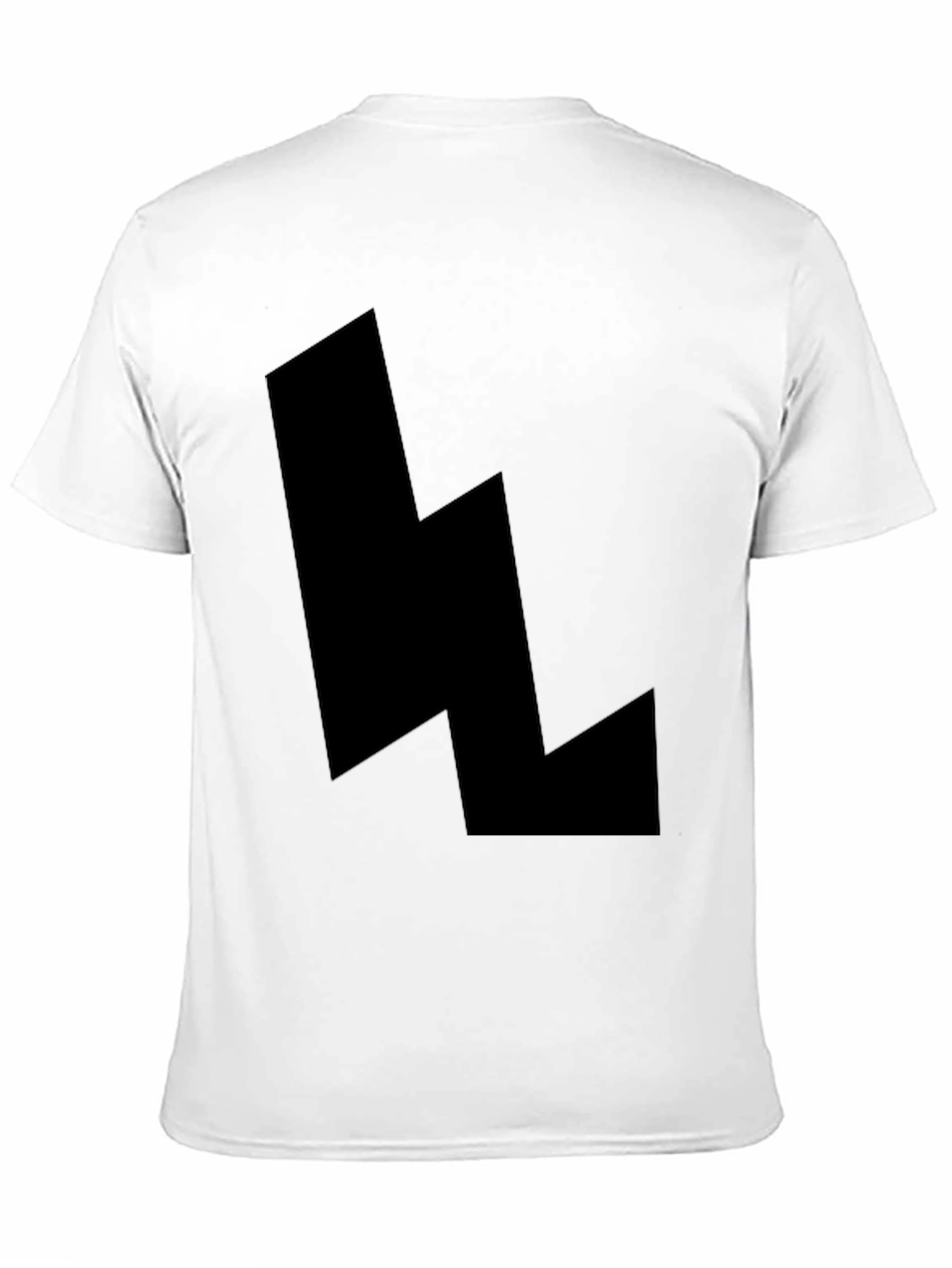 Black Lightning Bolt Graphic Tee - Modern Style