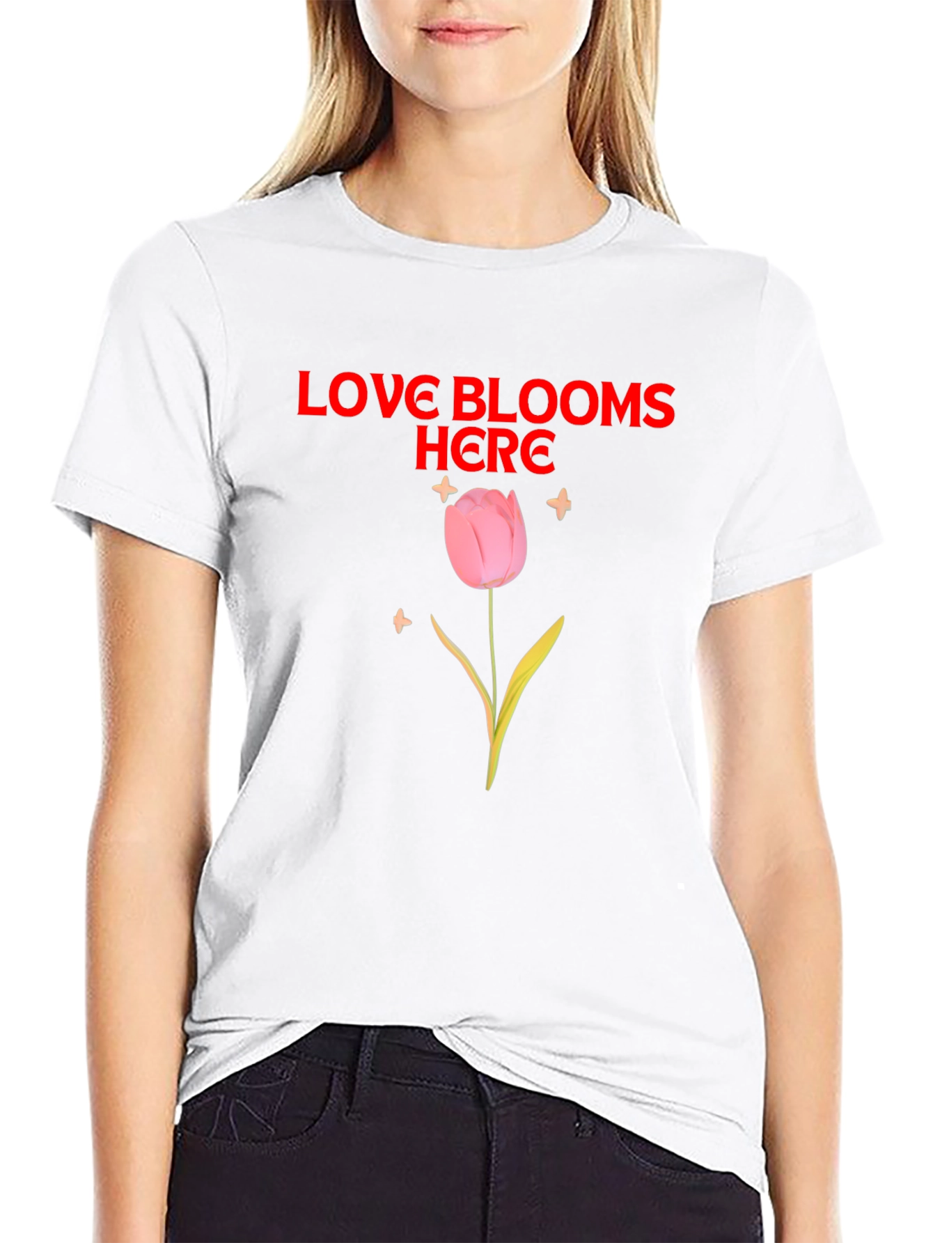 Love Blooms Here Graphic Tee