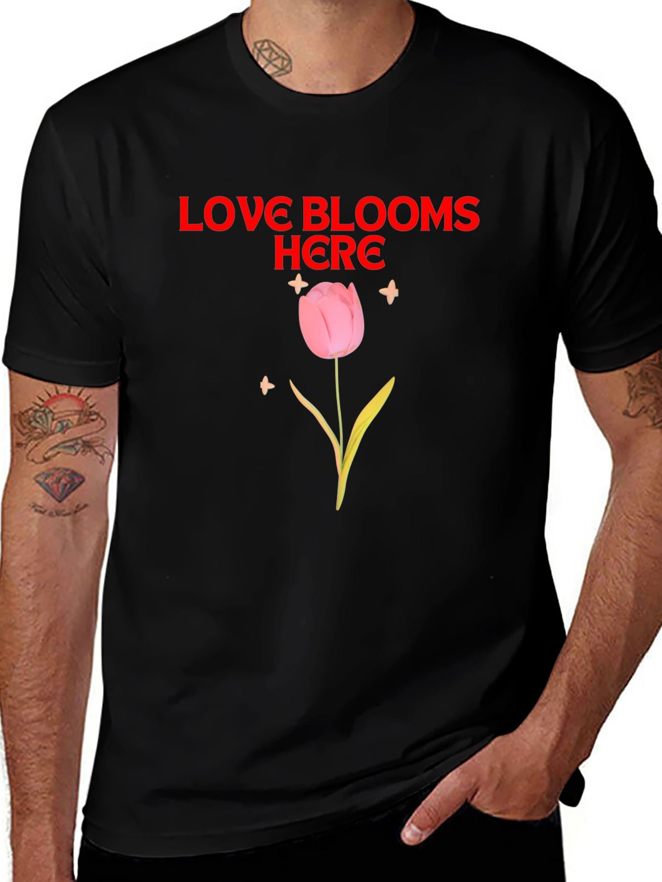 Love Blooms Here Graphic Tee