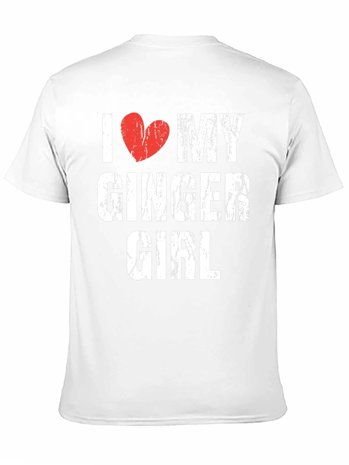 I Heart My Ginger Girl Tee - Distressed Graphic