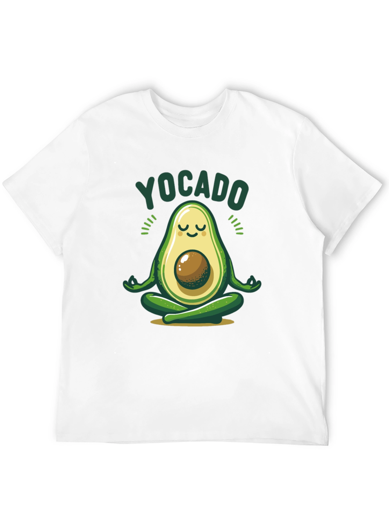 Yocado Yoga Avocado Black T-Shirt