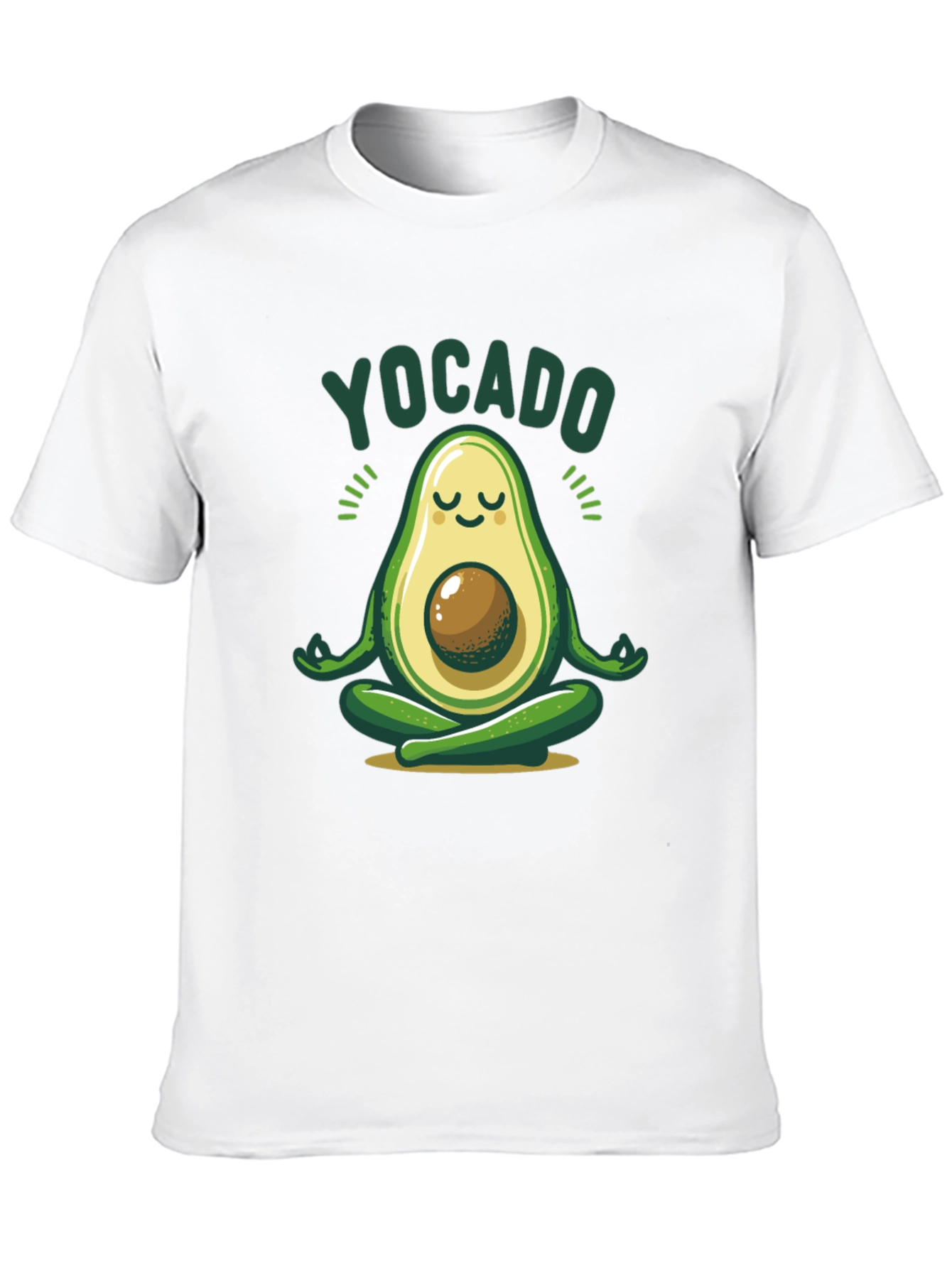 Yocado Yoga Avocado Black T-Shirt