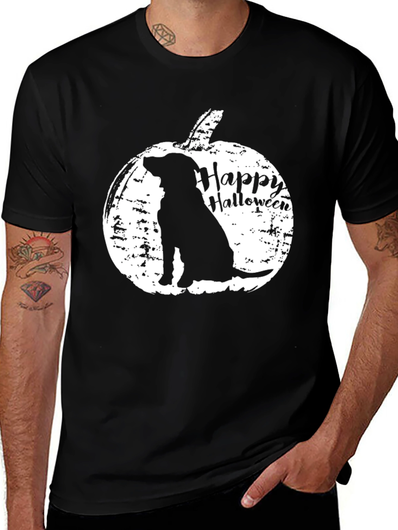 Happy Halloween Dog Pumpkin T-Shirt
